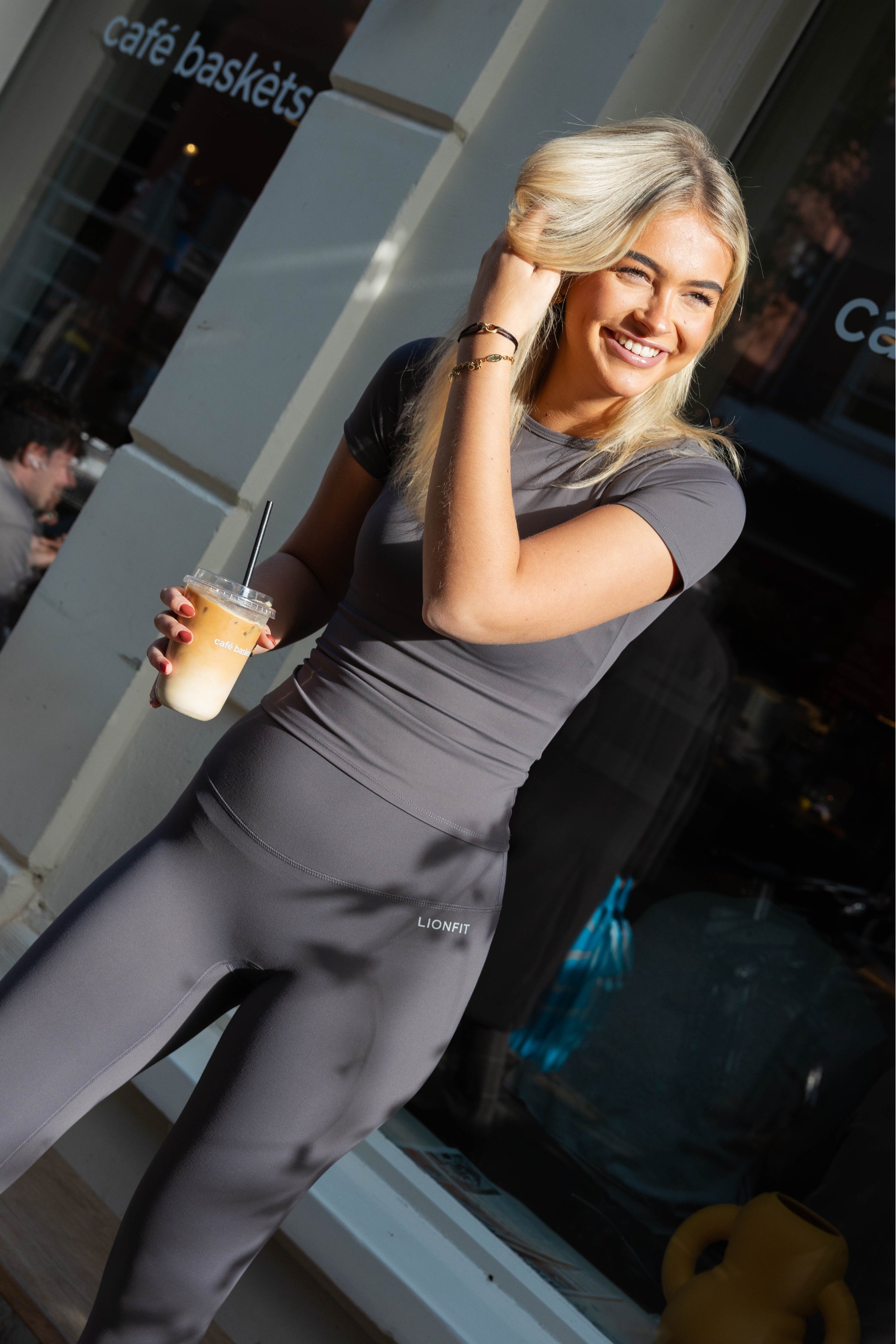 Essential Seamless Leggings Dark Grey - Lionfit ®️