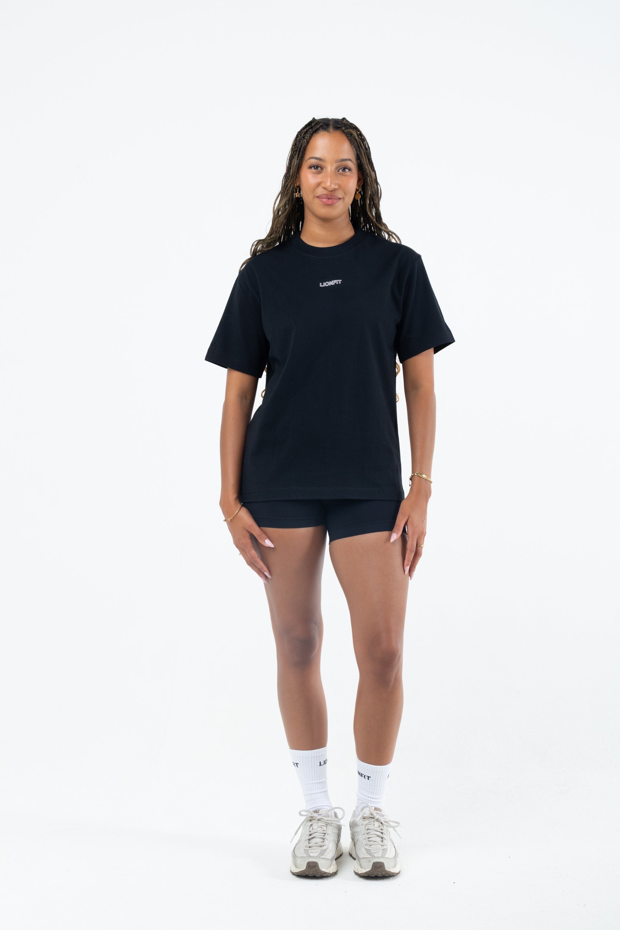 Amara Oversized Tee Black - Lionfit ®️