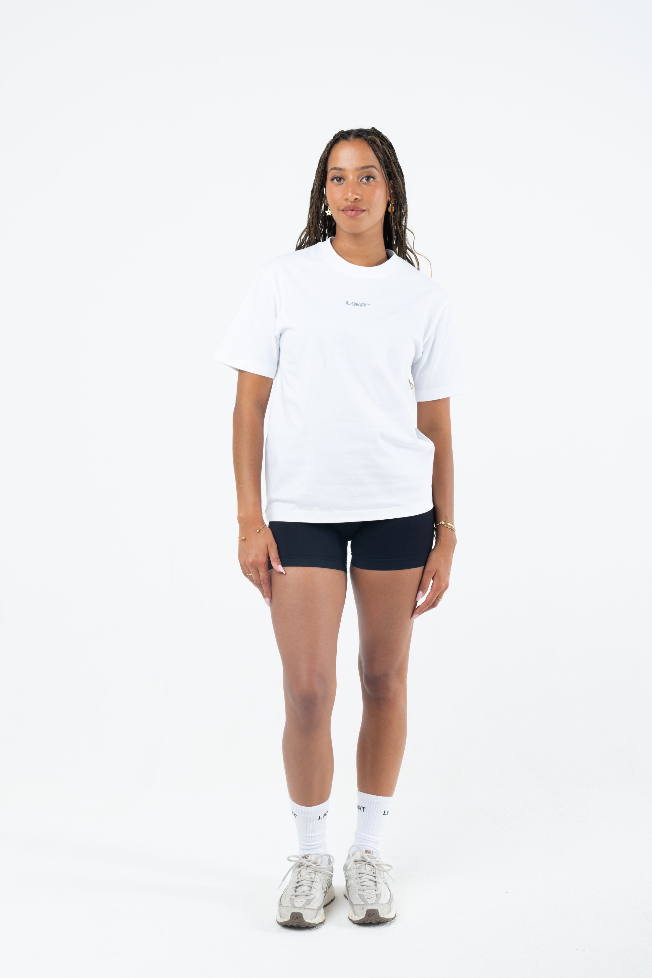 Amara Oversized Tee White - Lionfit ®️