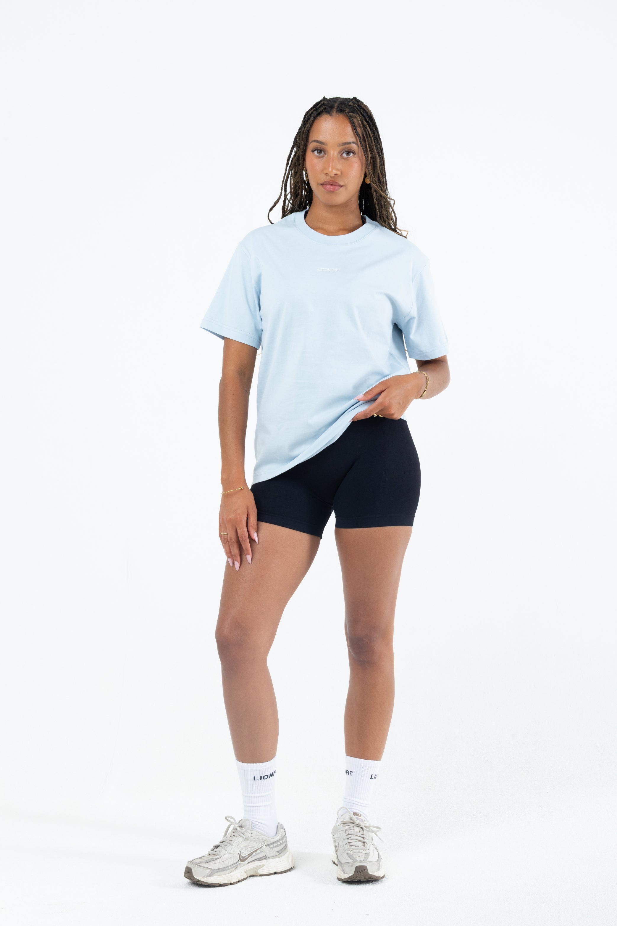 Amara Oversized Tee Blue - Lionfit ®️