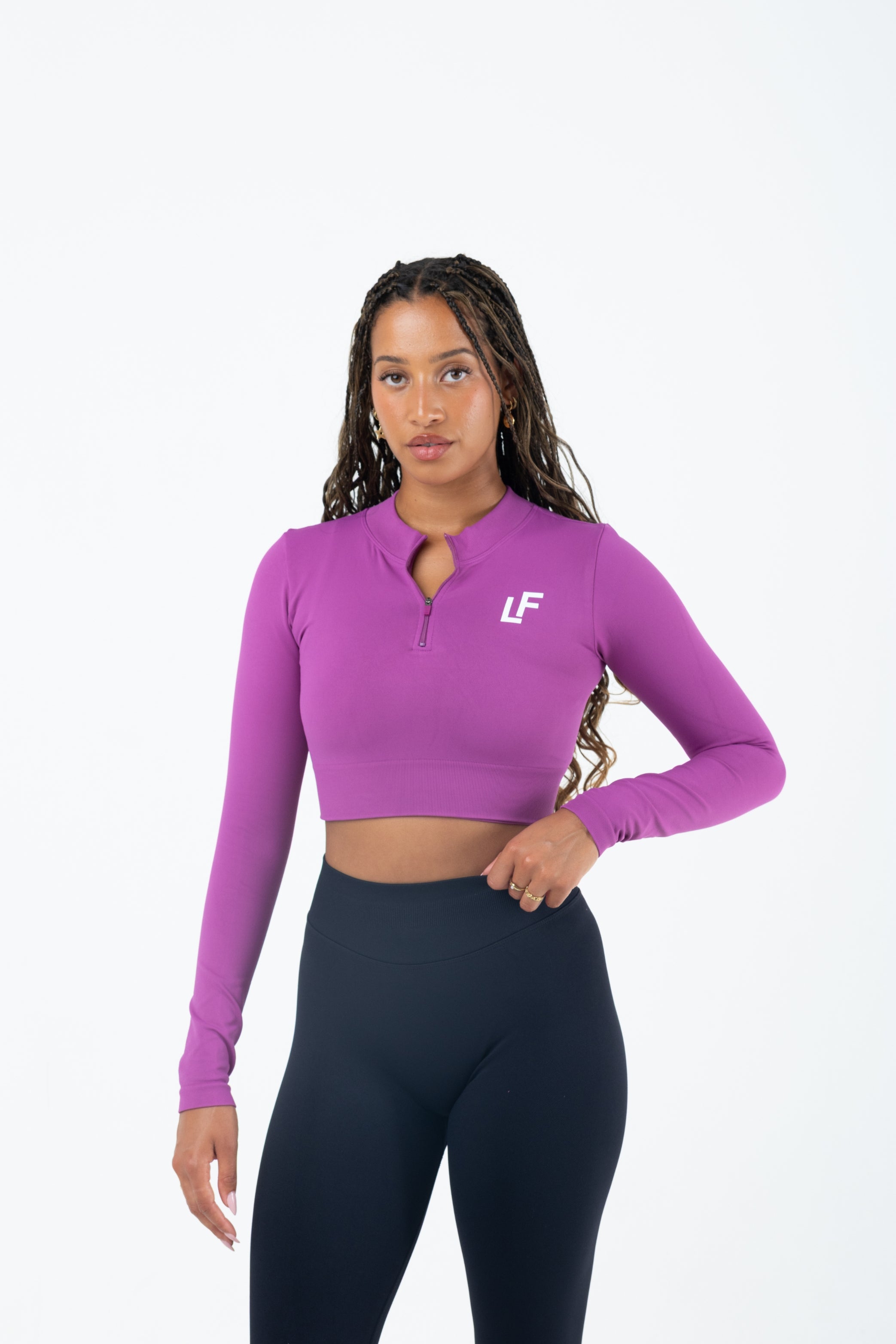 Kion Halfzip Top Dark Pink
