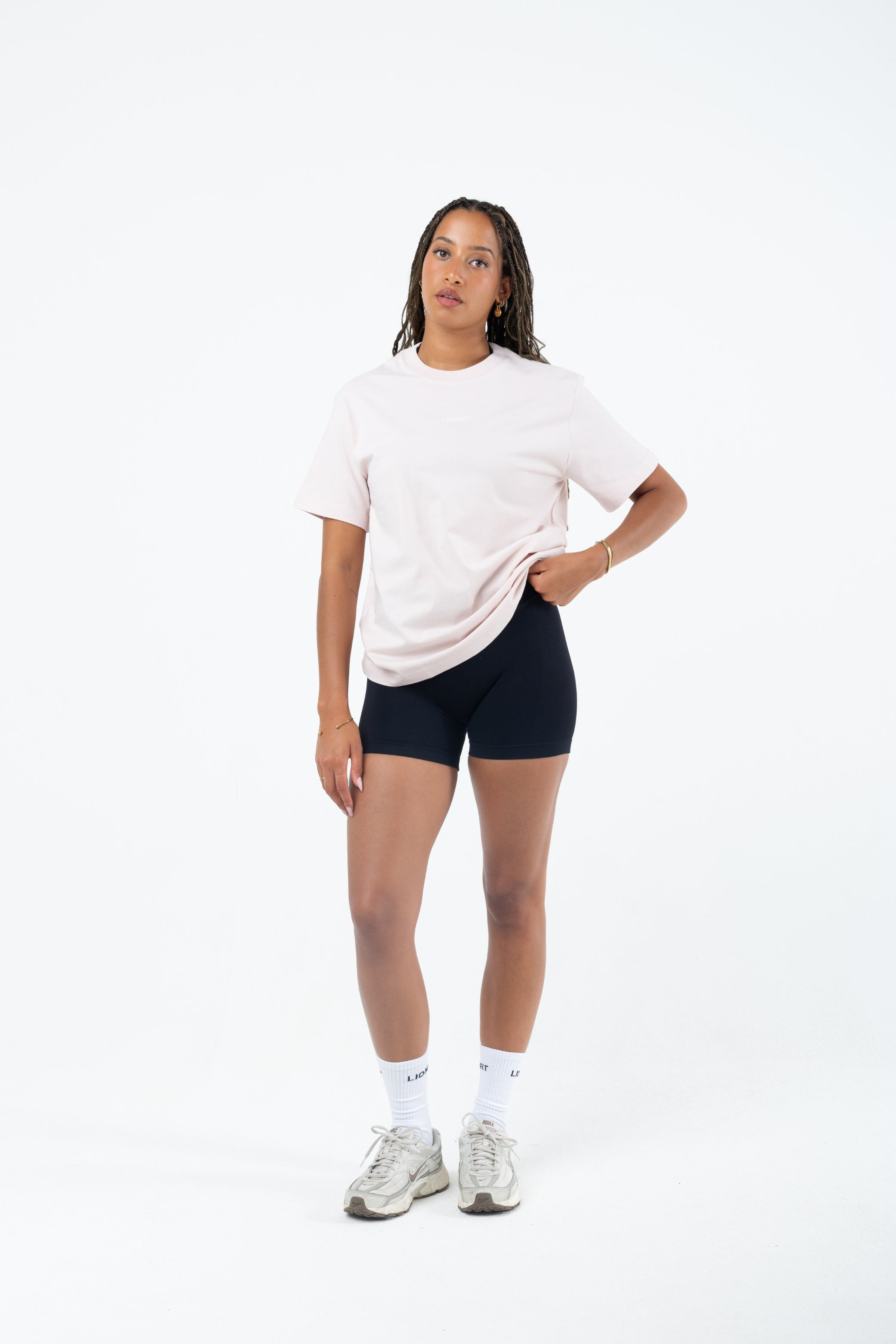 Amara Oversized Tee Pink - Lionfit ®️