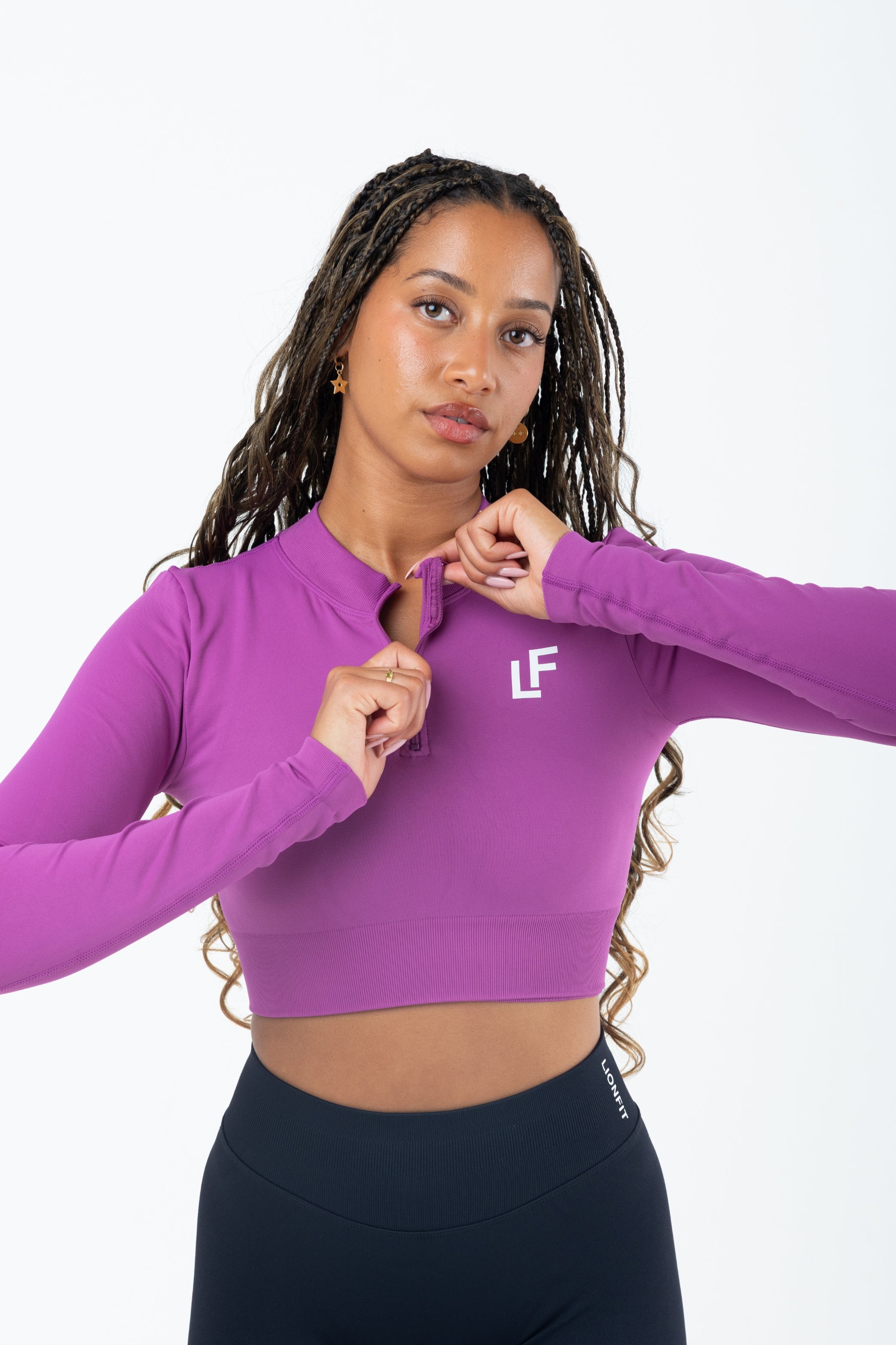Kion Halfzip Top Dark Pink