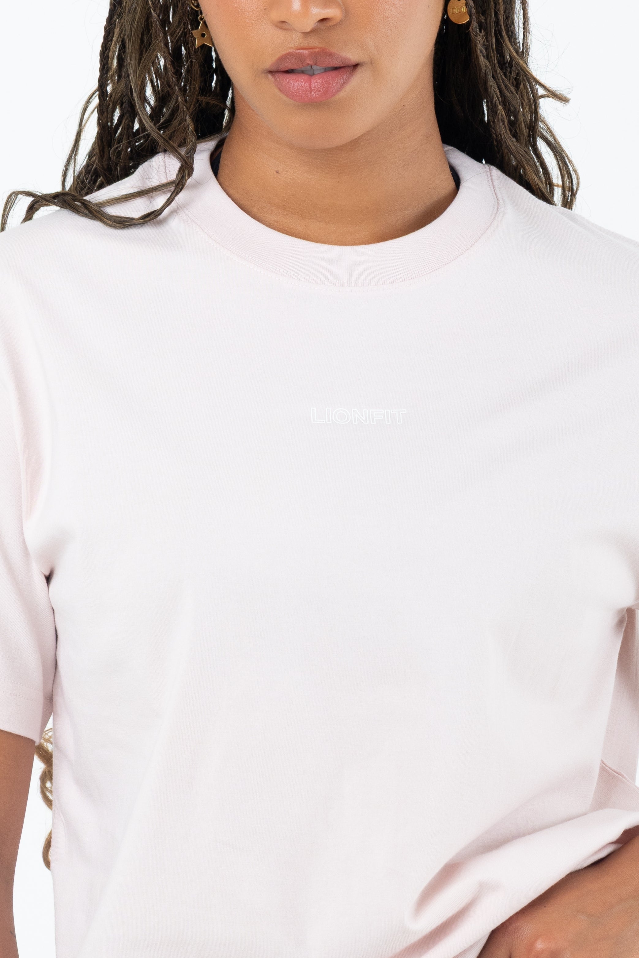 Amara Oversized Tee Pink - Lionfit ®️