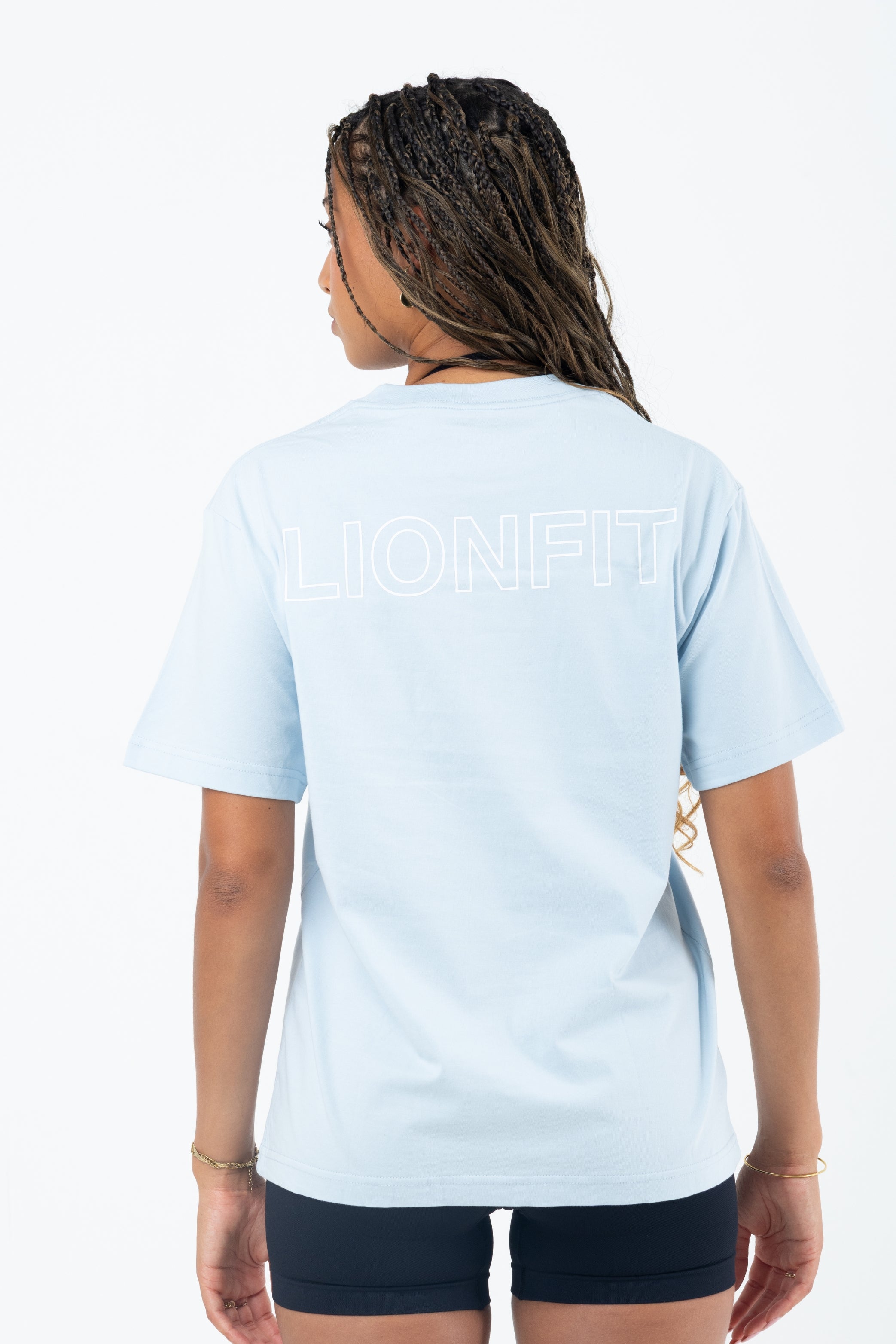 Amara Oversized Tee Blue - Lionfit ®️