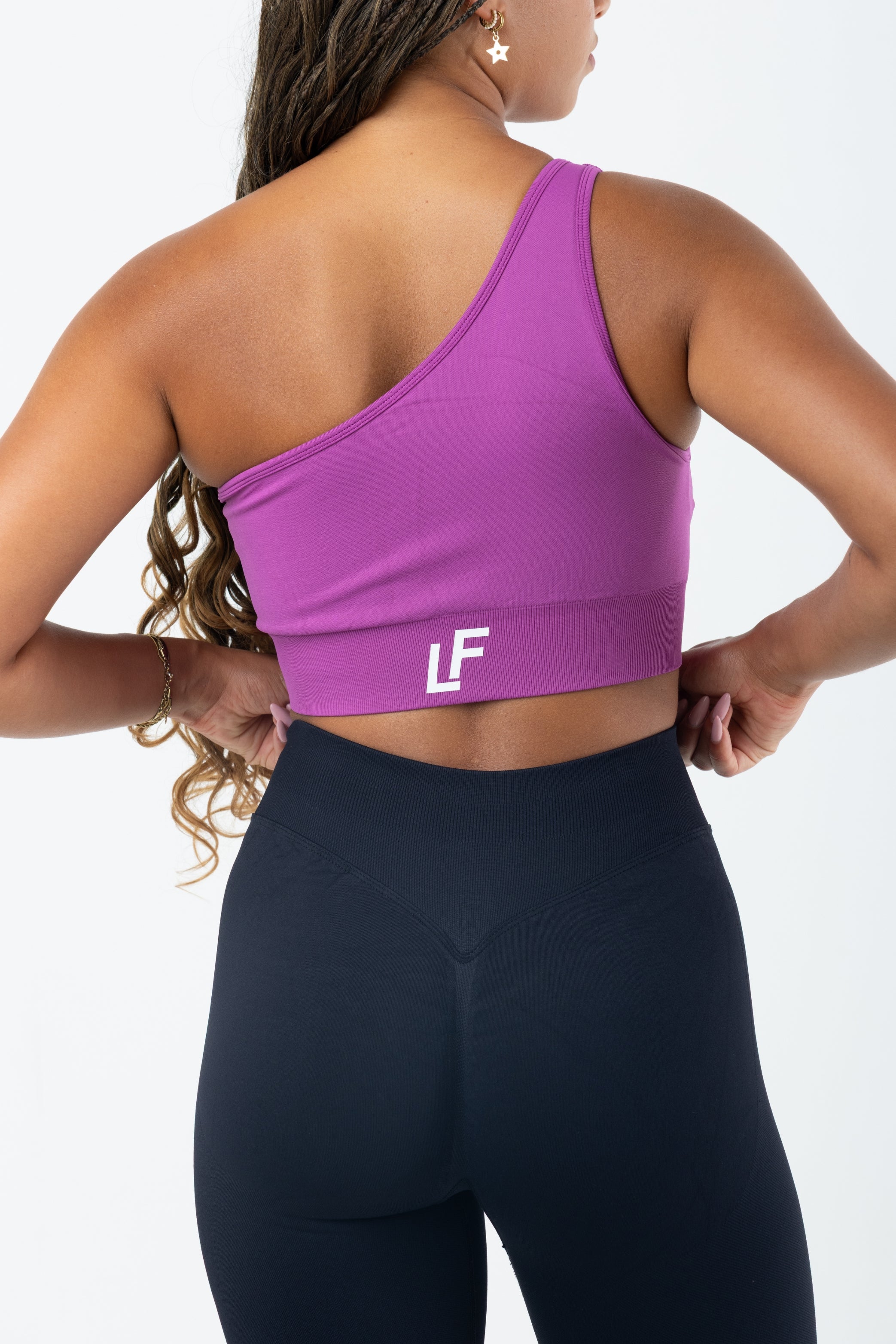 Kion Seamless One Shoulder Bra Dark Pink