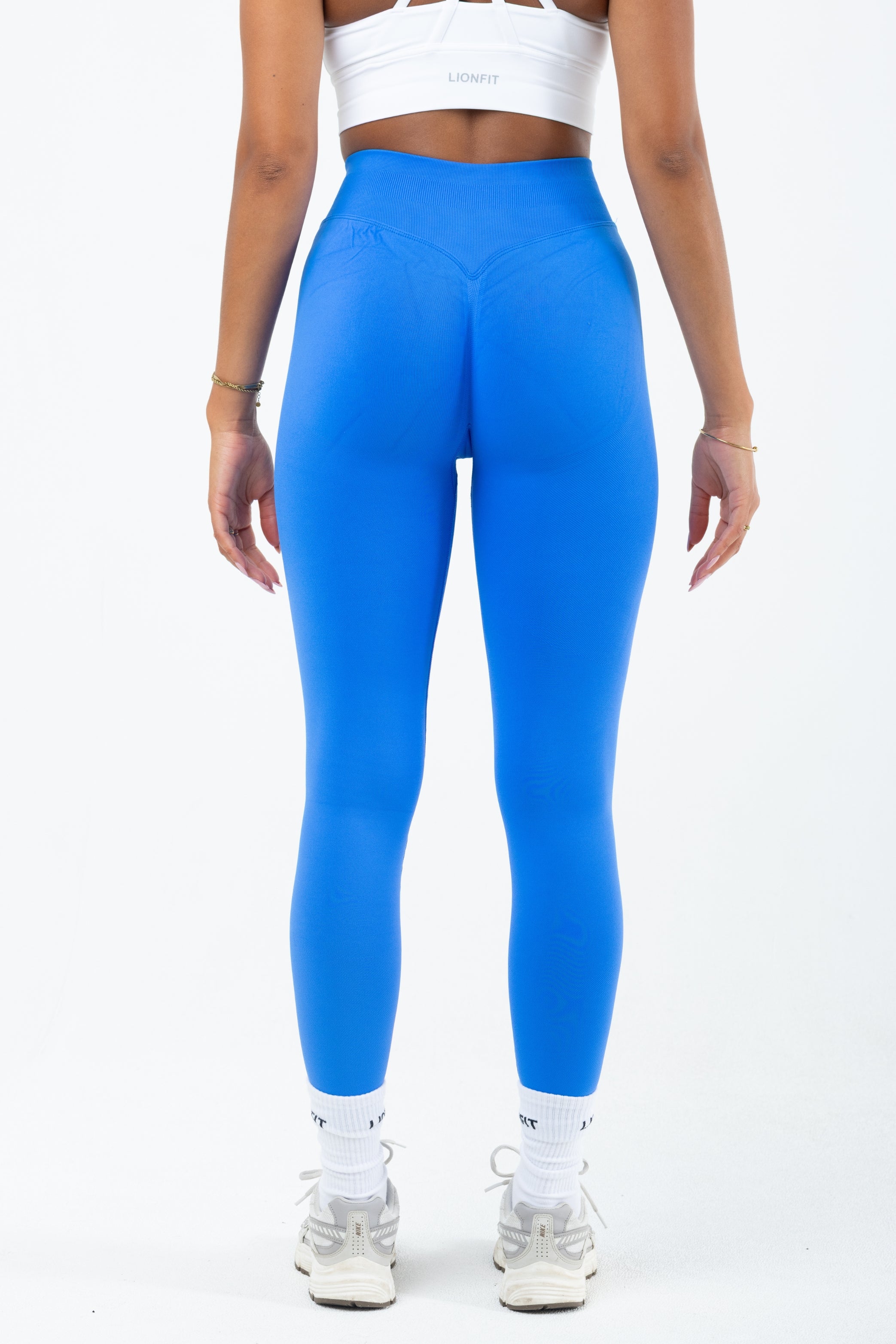 Kiara Seamless Mid Waist Leggings Sky Blue