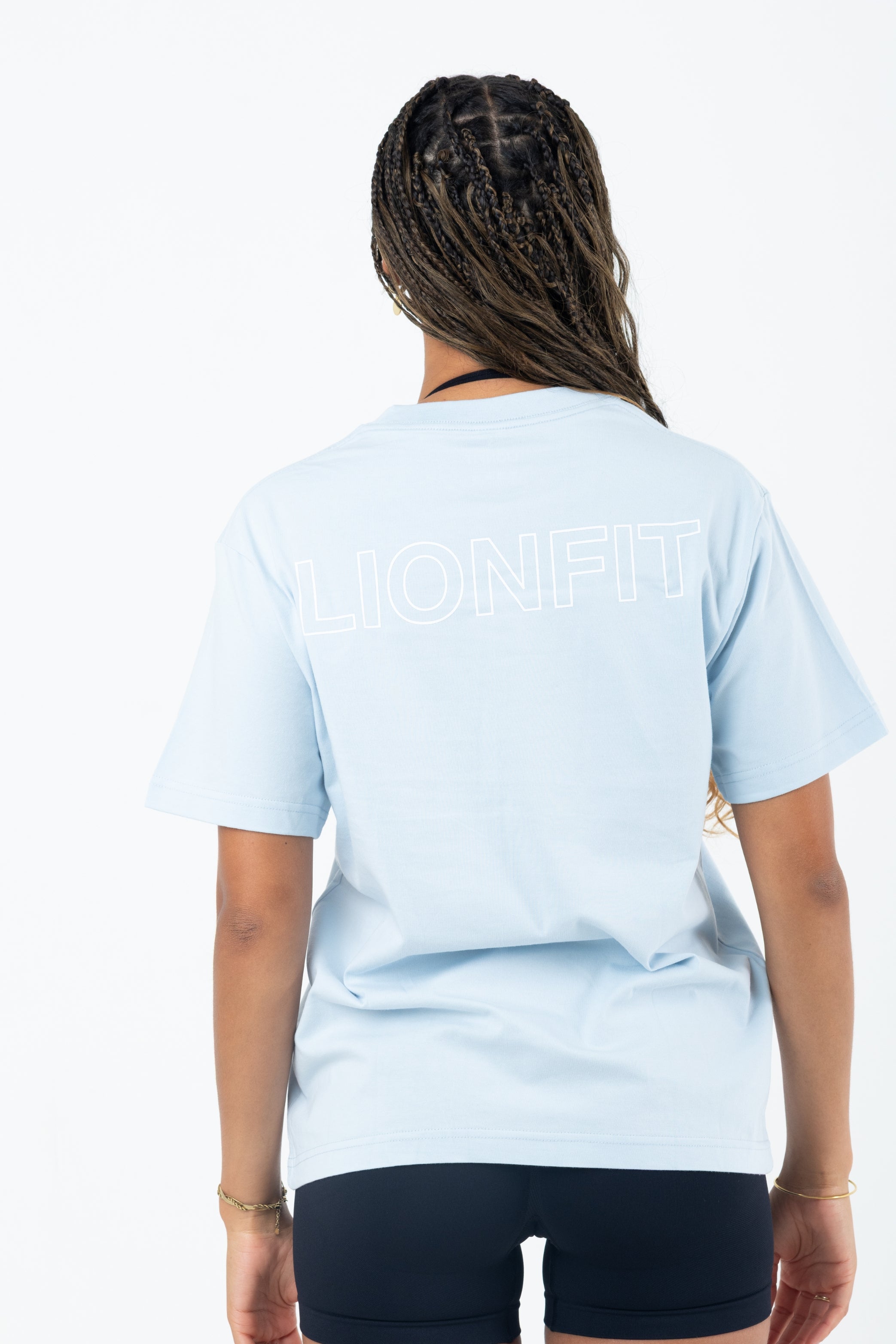 Amara Oversized Tee Blue - Lionfit ®️
