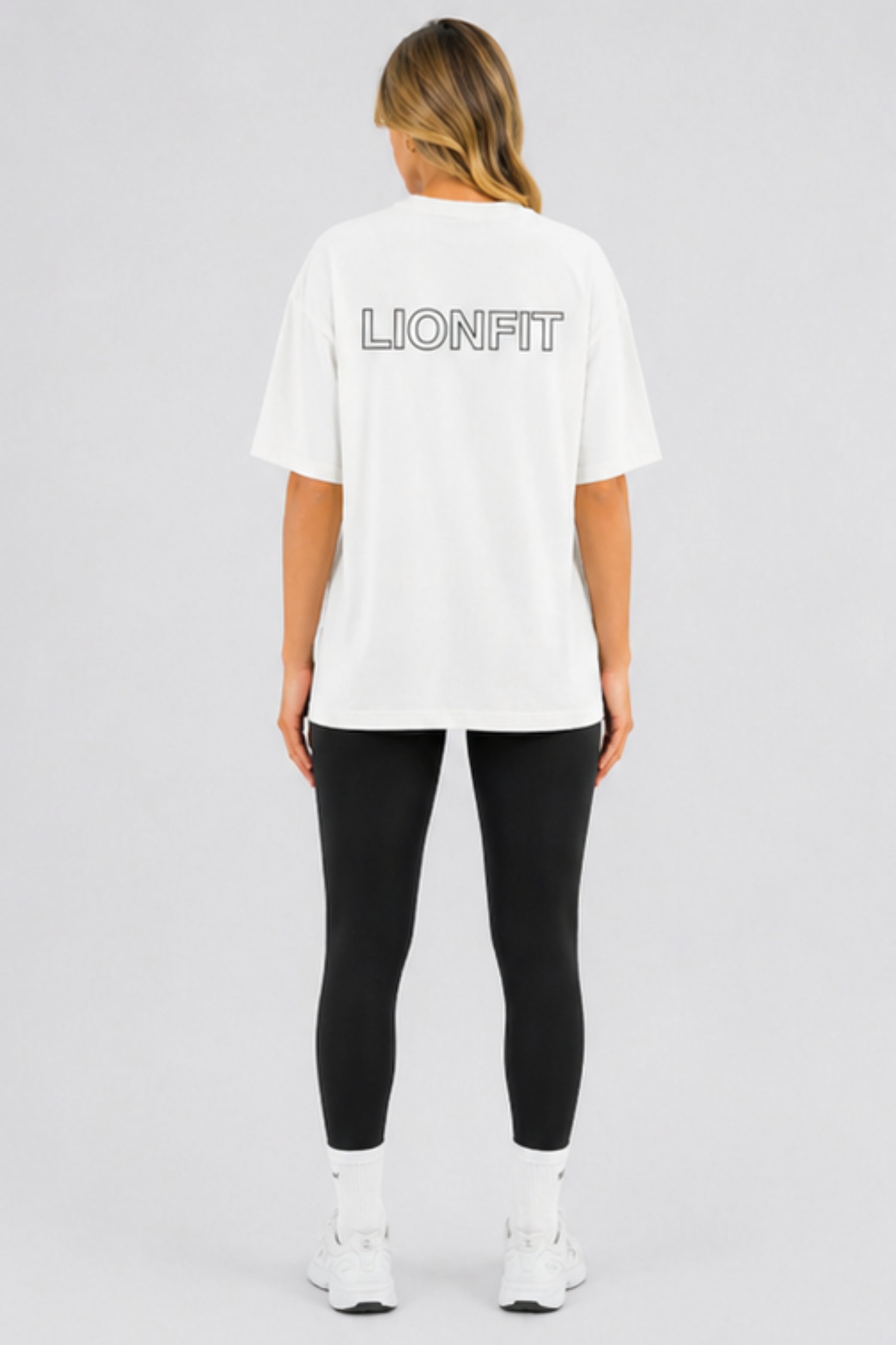 Amara Oversized Tee White - Lionfit 4
