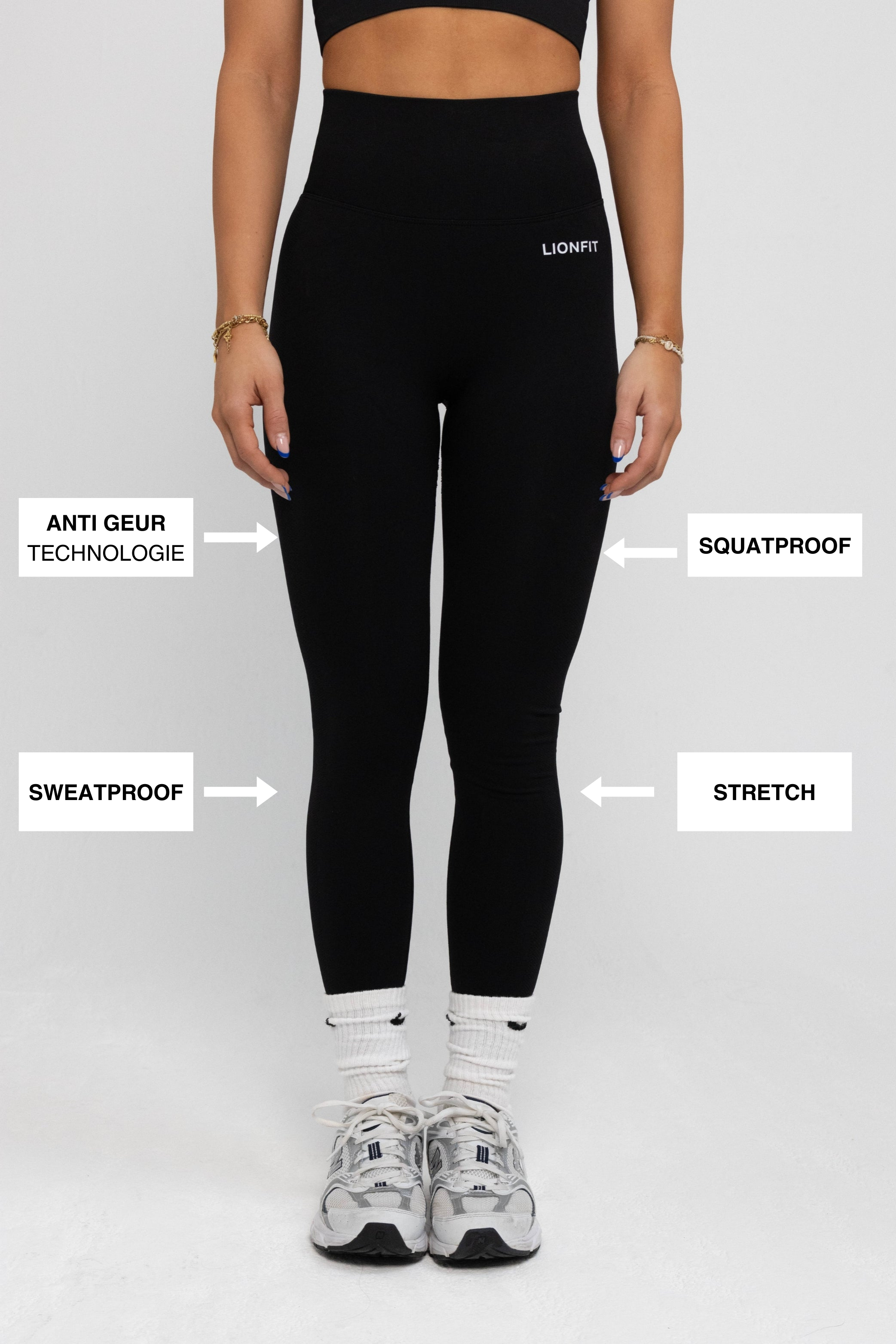 Nala Seamless Leggings Black - Lionfit ®️