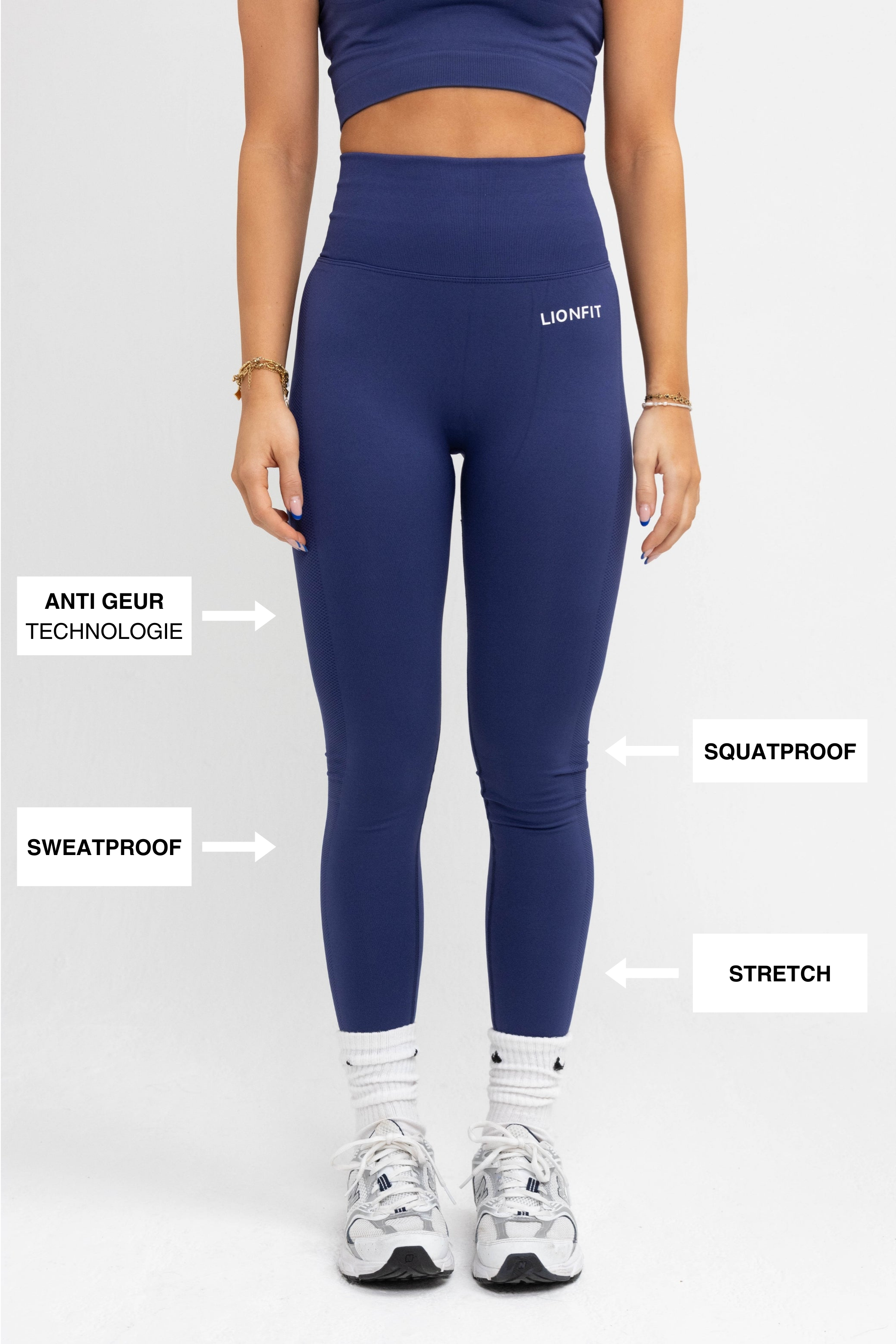 Nala Seamless Leggings Blue - Lionfit ®️