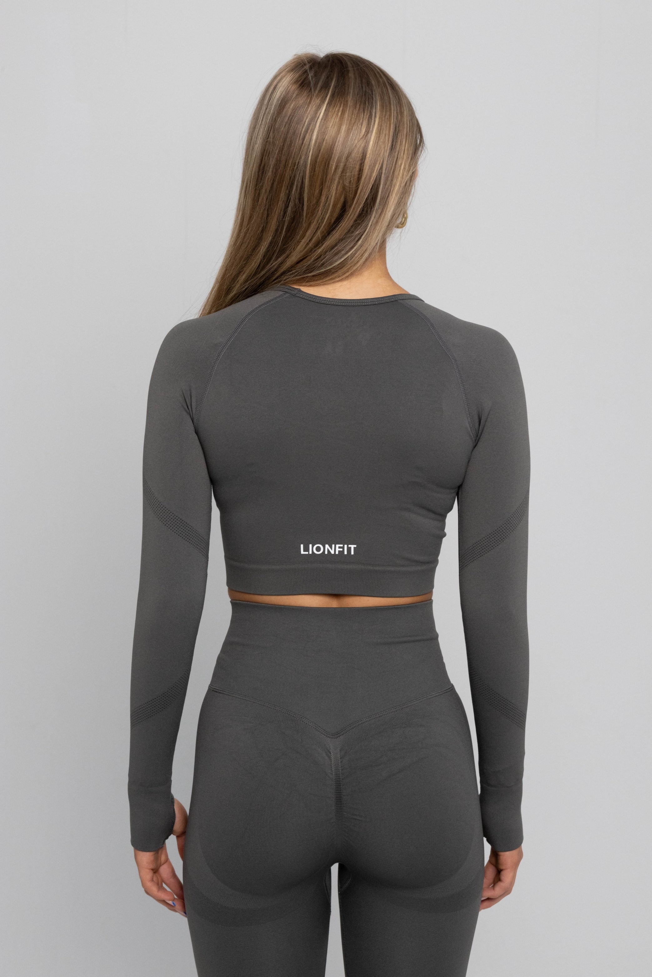LIONFIT NALA LONGSLEEVE TOP GREEN/GREY