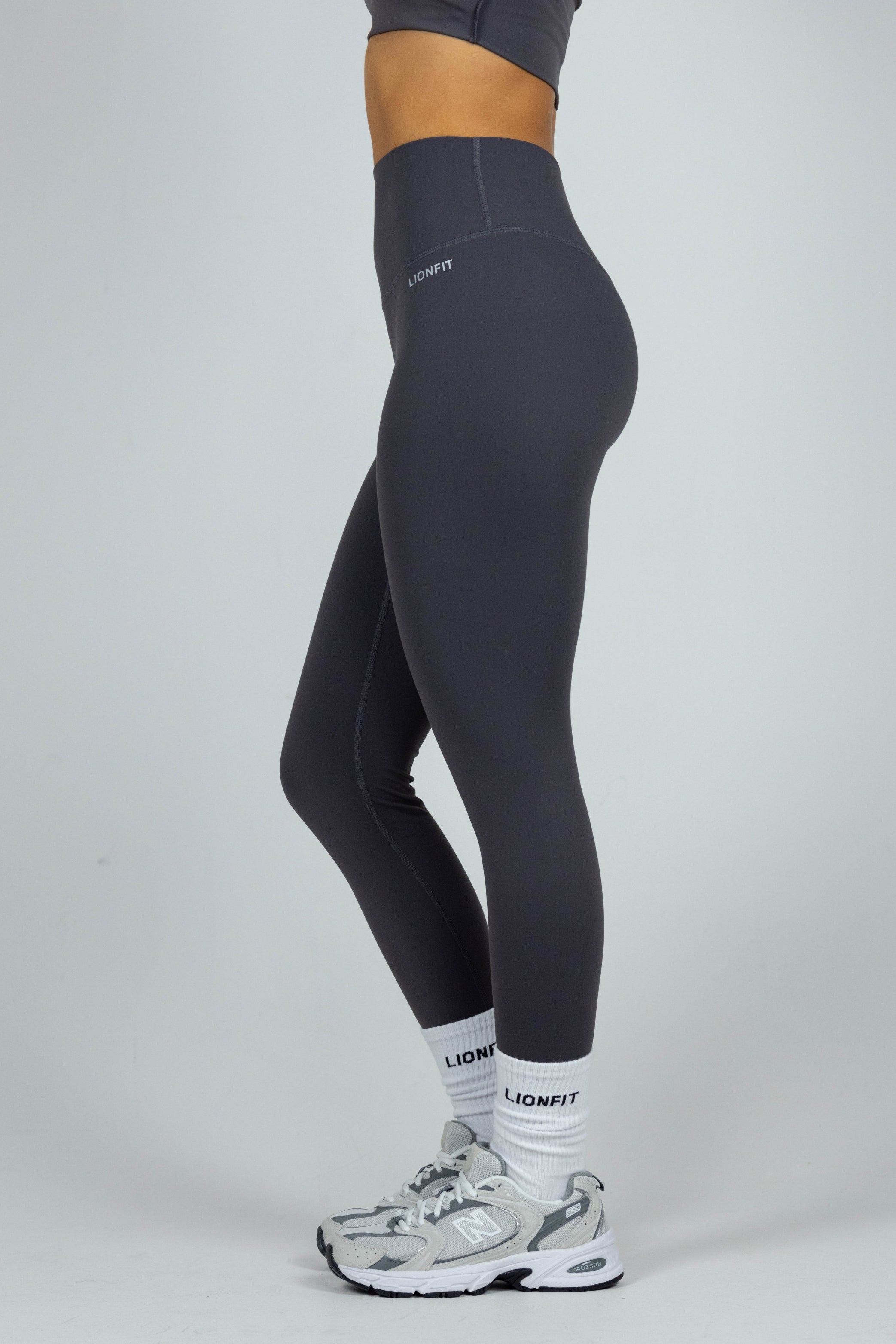 Essential Seamless Leggings Dark Grey - Lionfit ®️