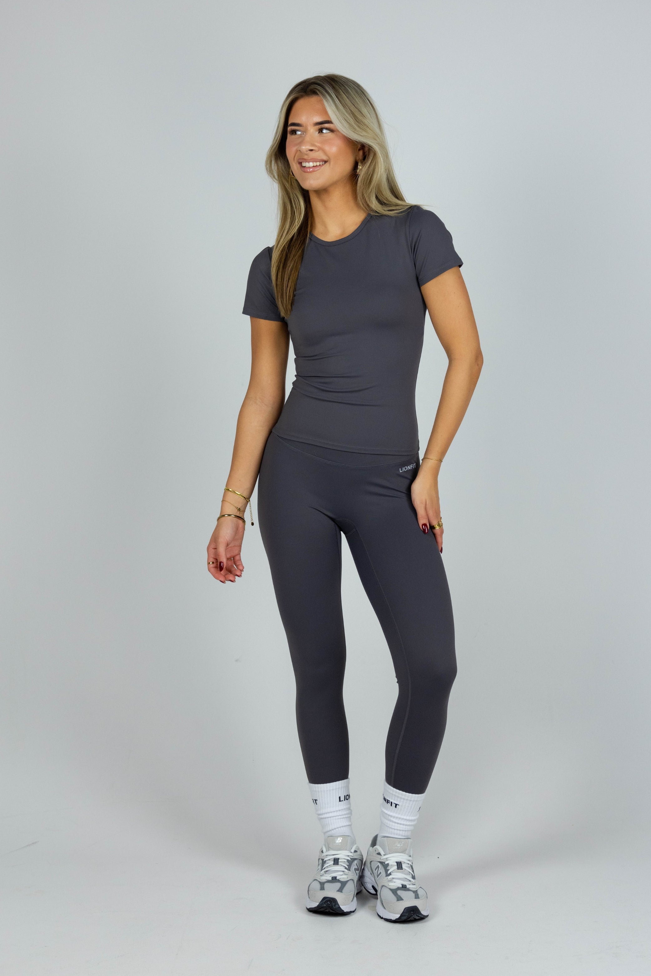 Essential Seamless Leggings Dark Grey - Lionfit ®️