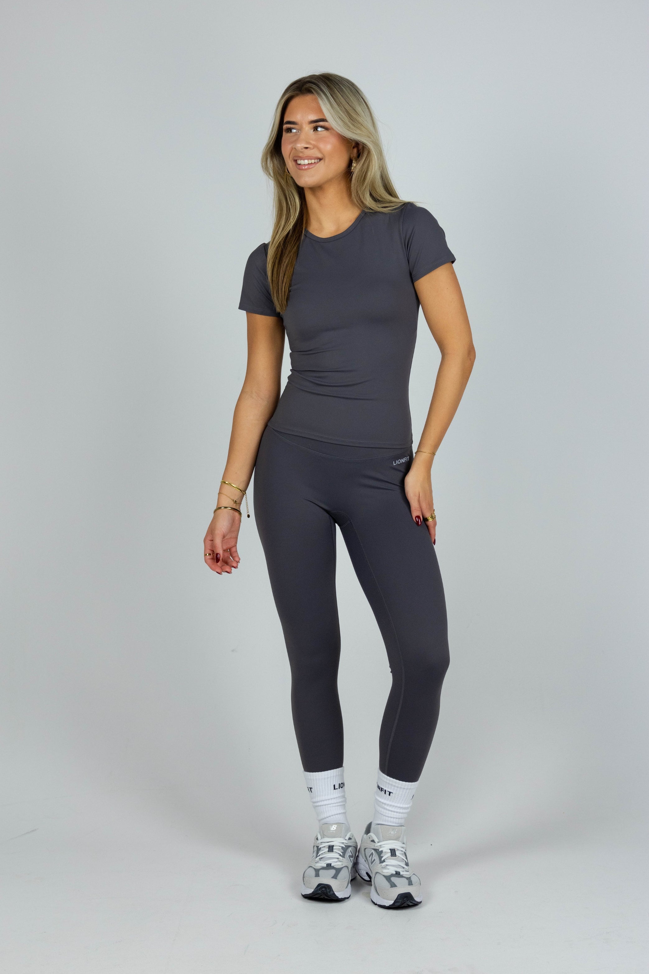 Essential Seamless Leggings Dark Grey - Lionfit ®️