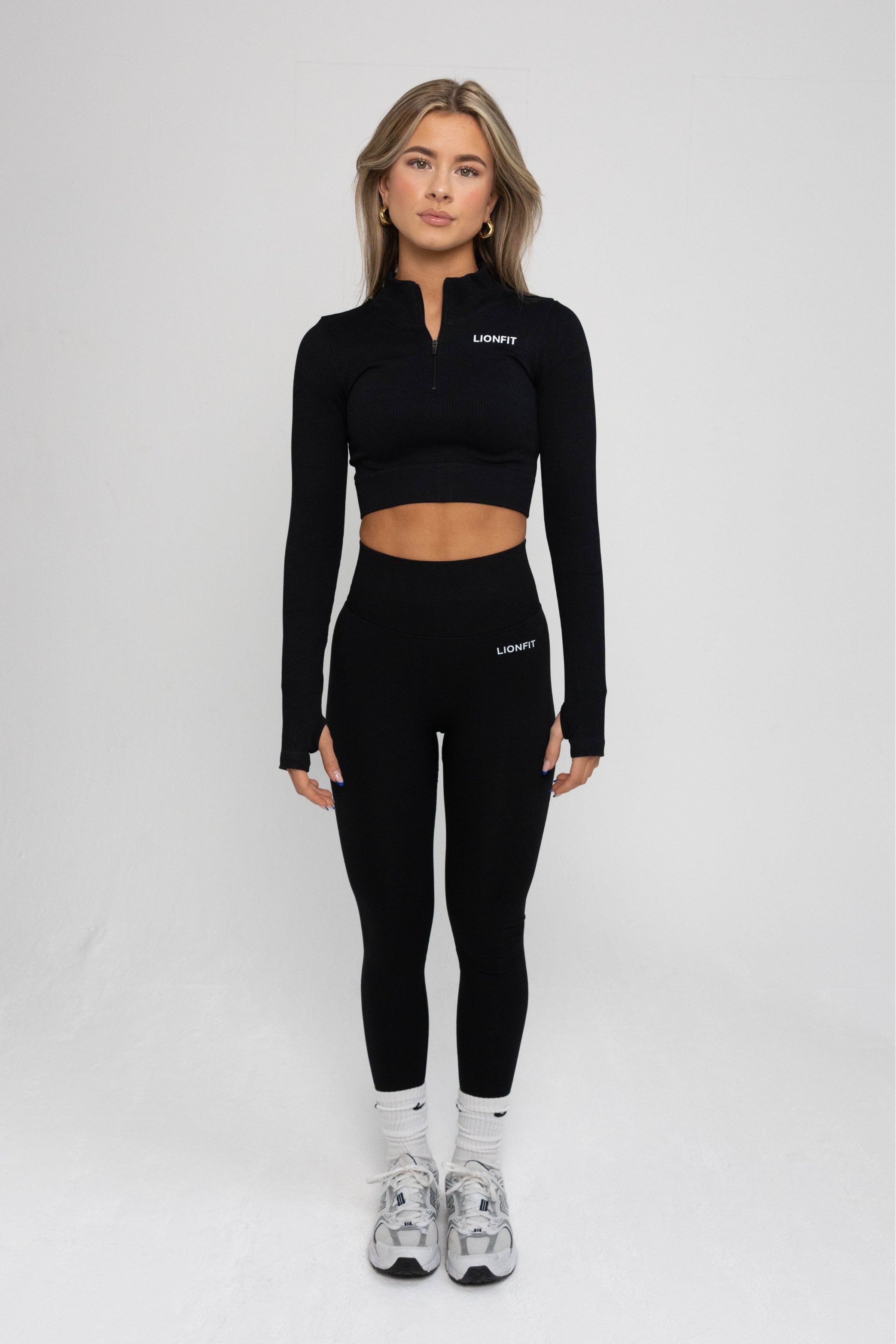 Lionfit Nala Halfzip Top Black