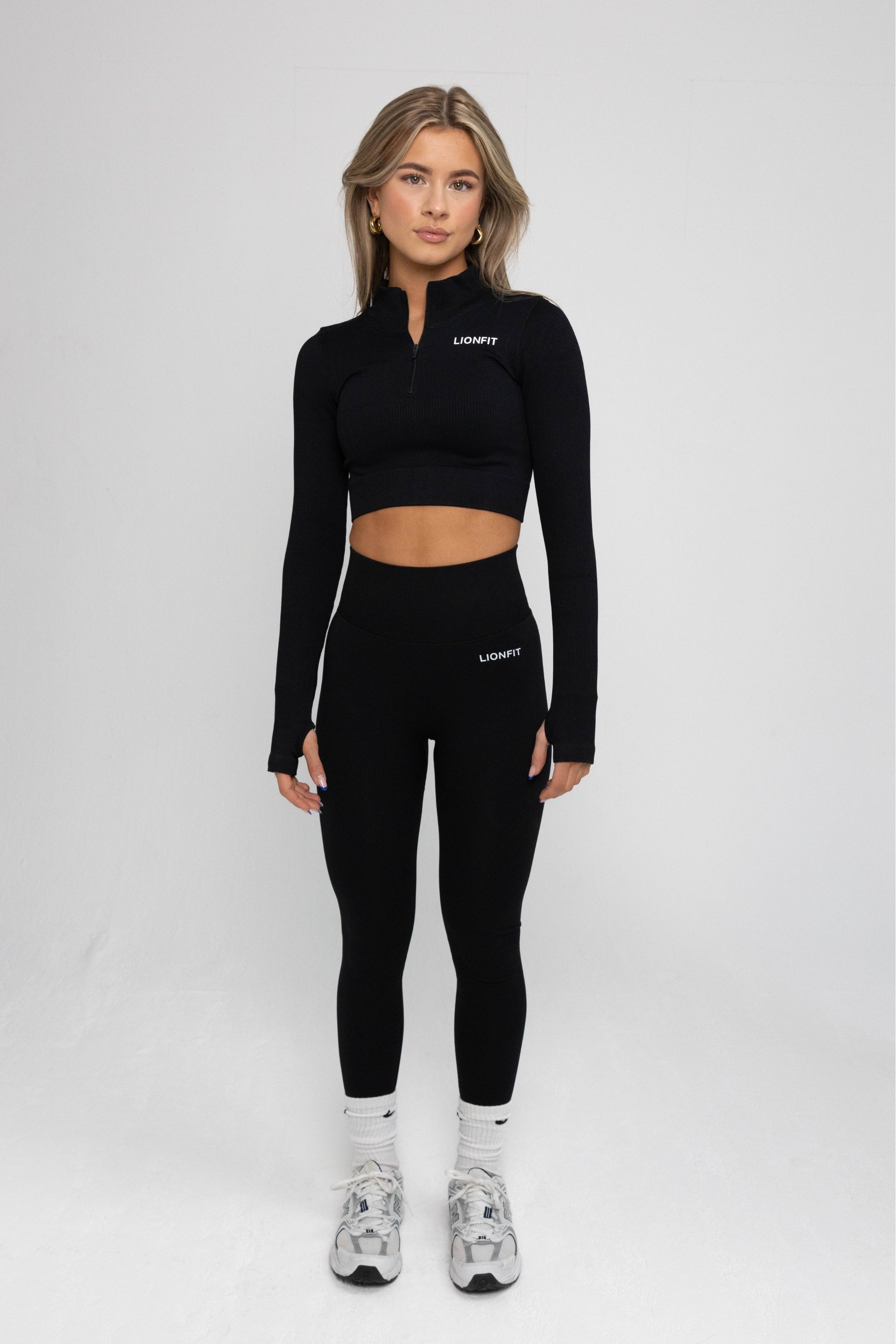 Lionfit Nala Halfzip Top Black