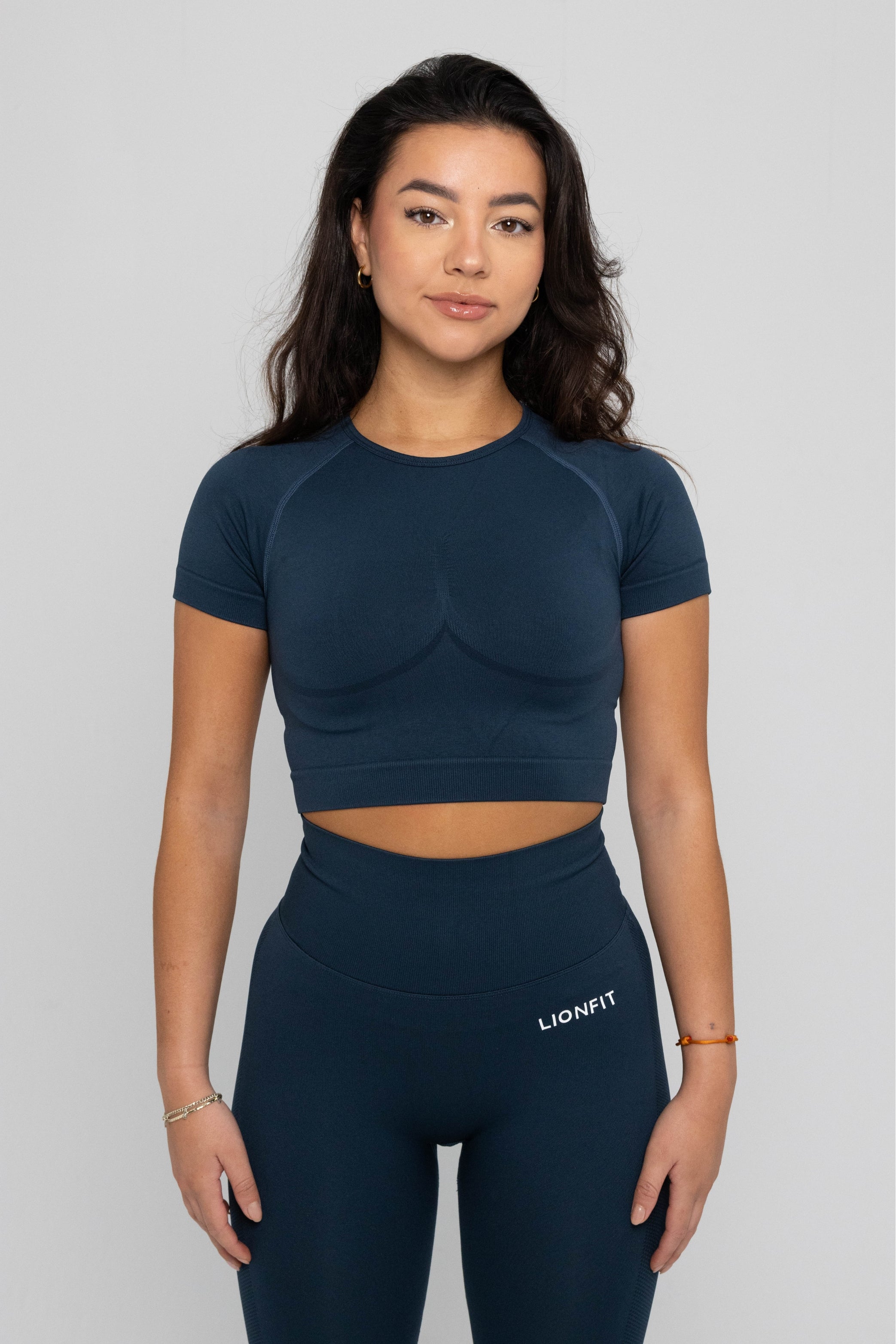 Lionfit Nala Seamless Shortsleeve Top Dark Green