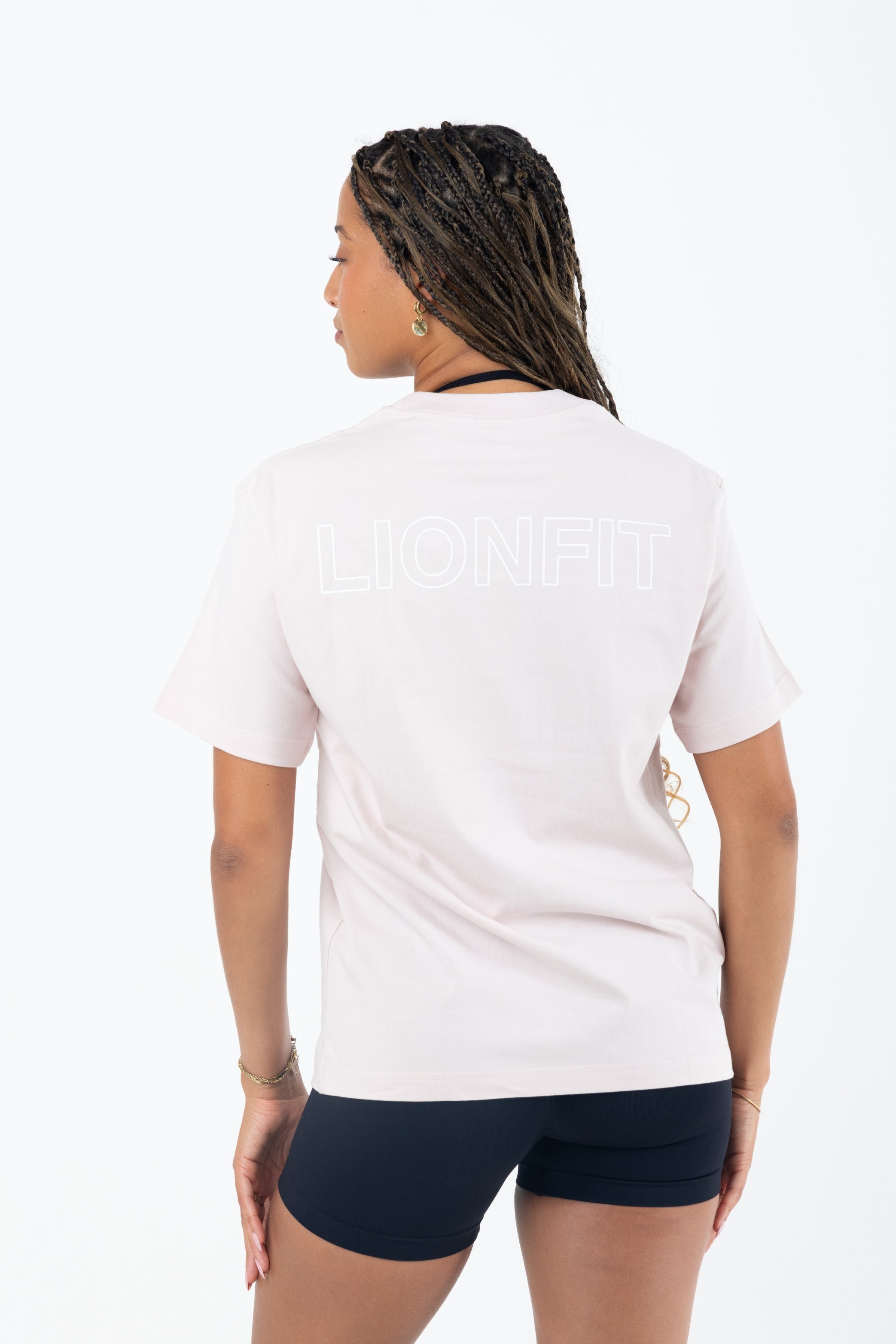 Amara Oversized Tee Pink - Lionfit ®️
