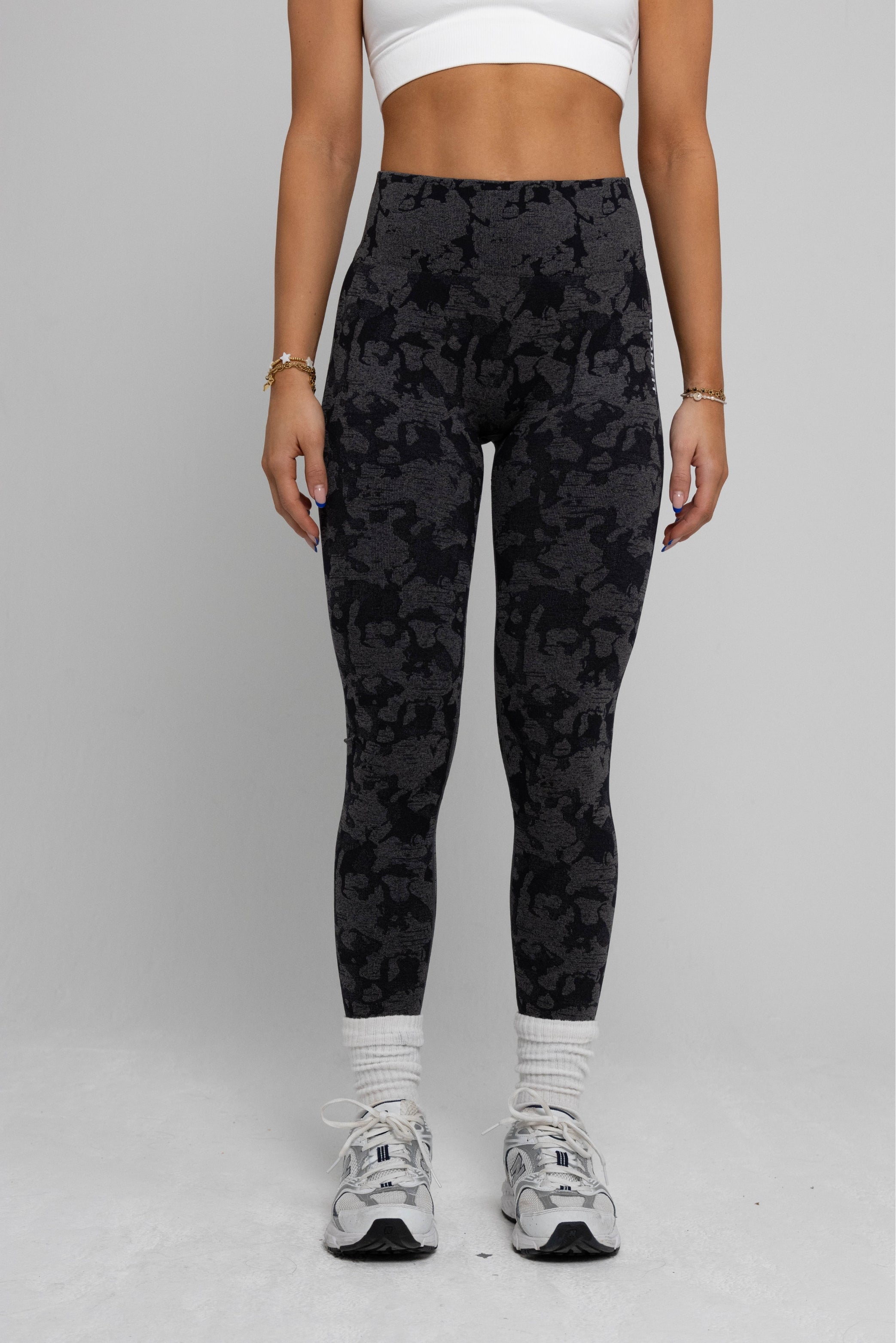 Lionfit Seamless Leggings Black Camo 1