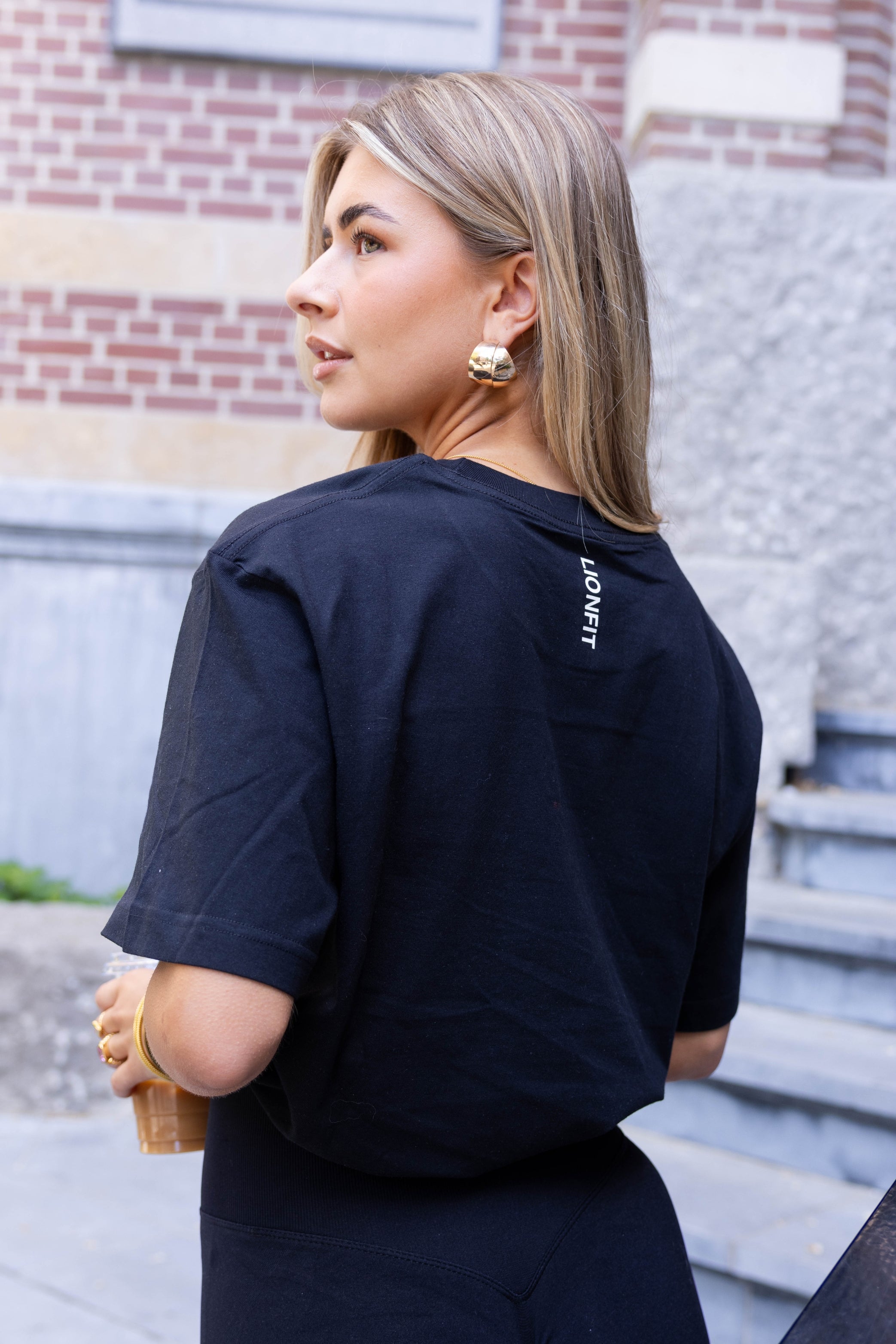 Kiara Oversized tee Black