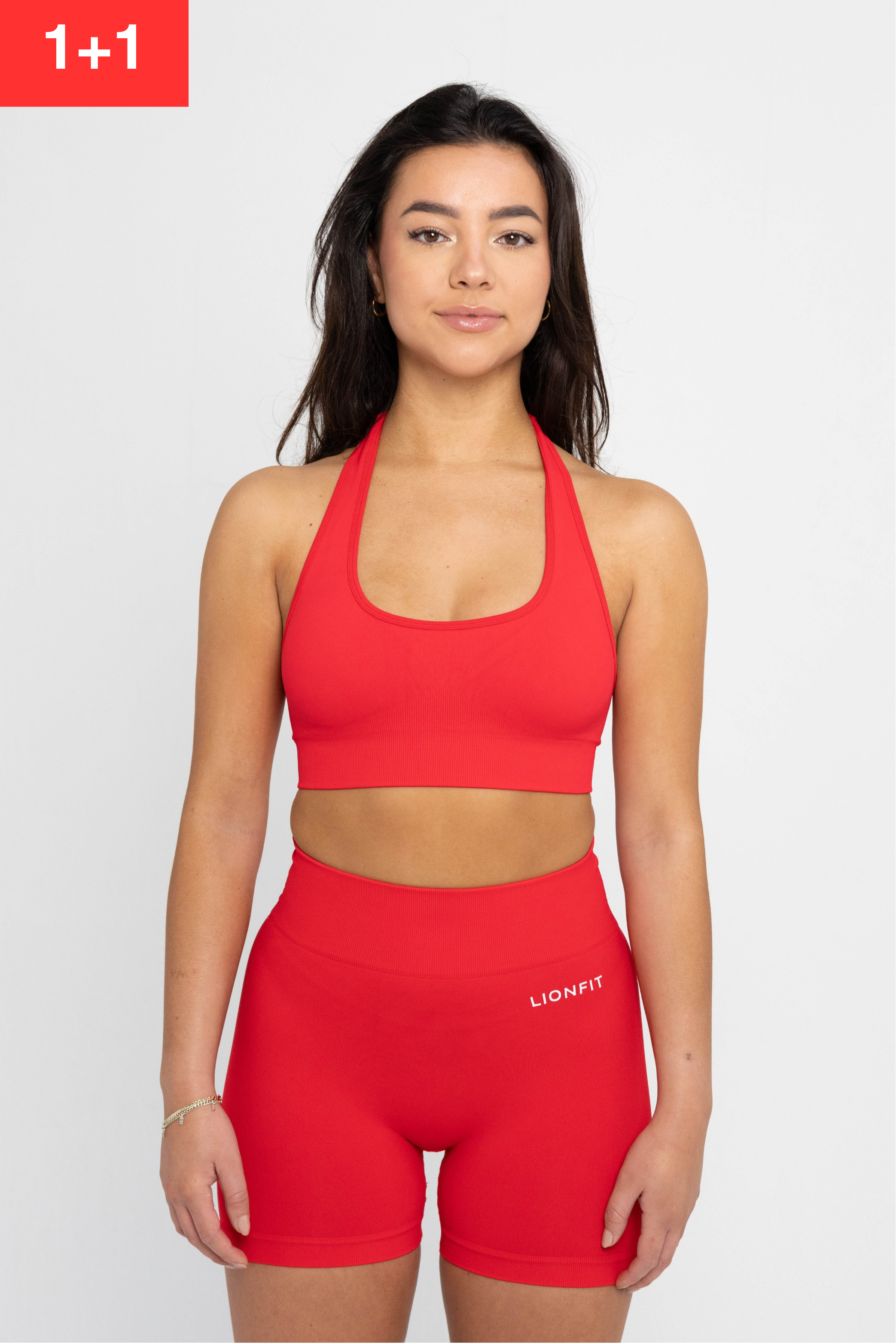 ZIRA Sports Bra Red Halter