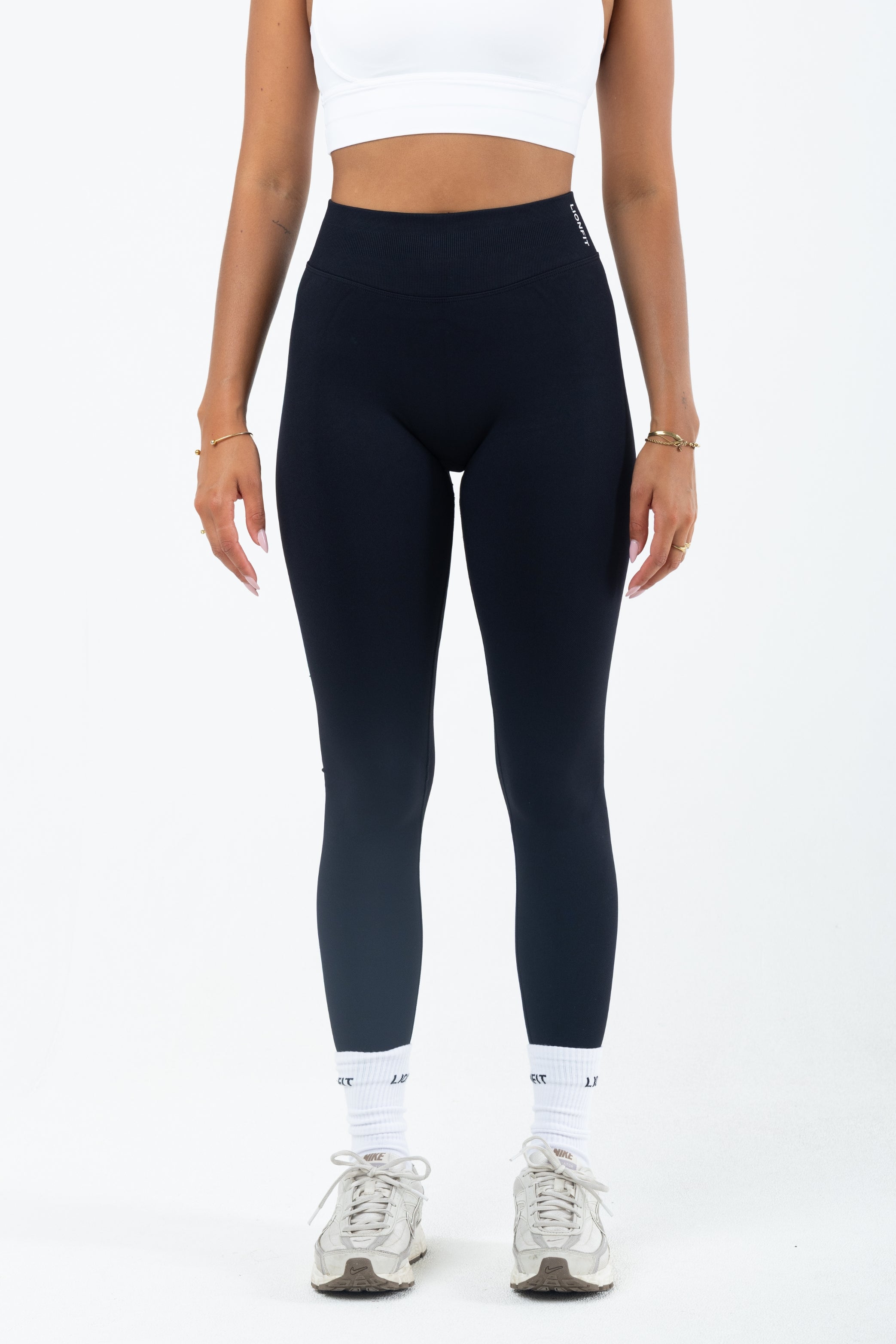 Kiara Seamless Mid Waist Leggings Black