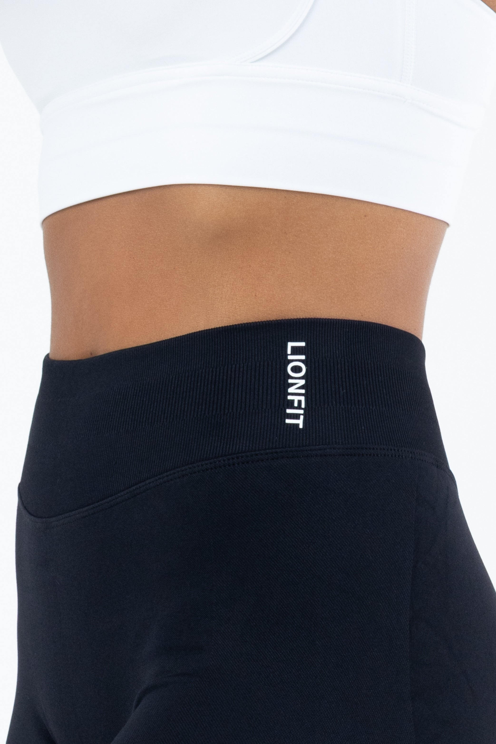 Kiara Seamless Mid Waist Leggings Black