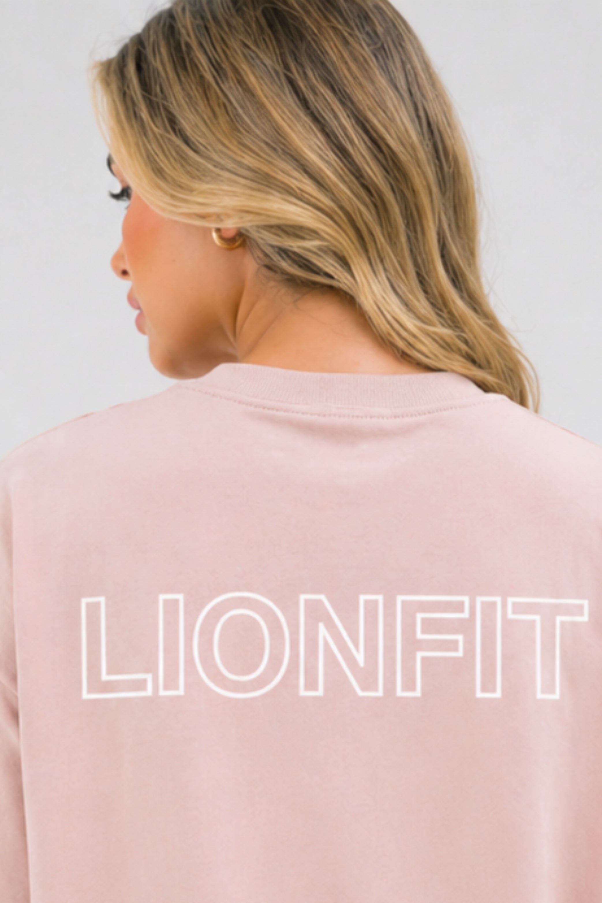Amara Oversized Tee Pink - Lionfit 4