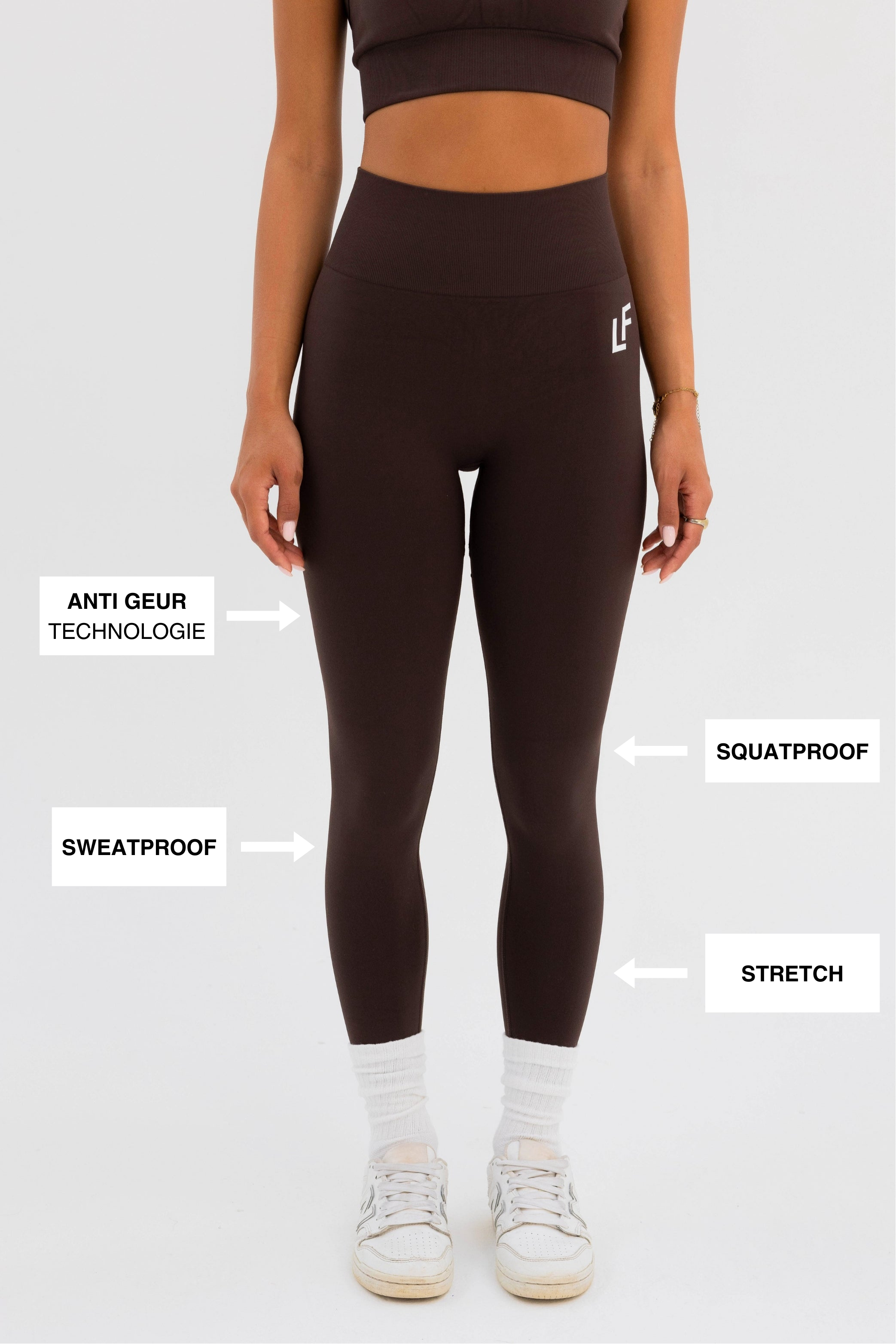 Kion Seamless Leggings Deep Mocca