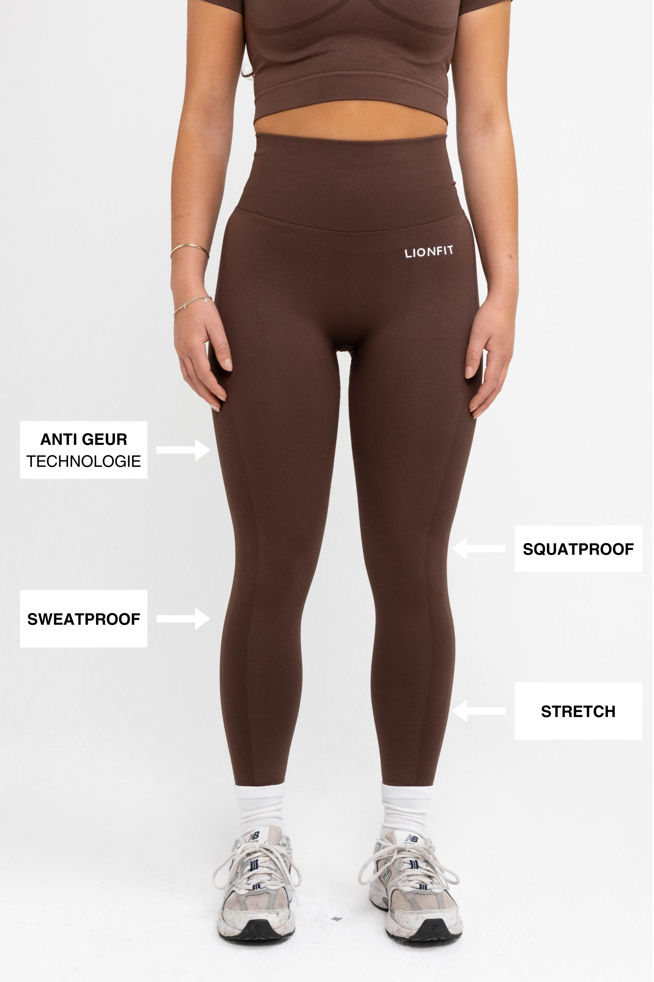 Nala Seamless Leggings Brown