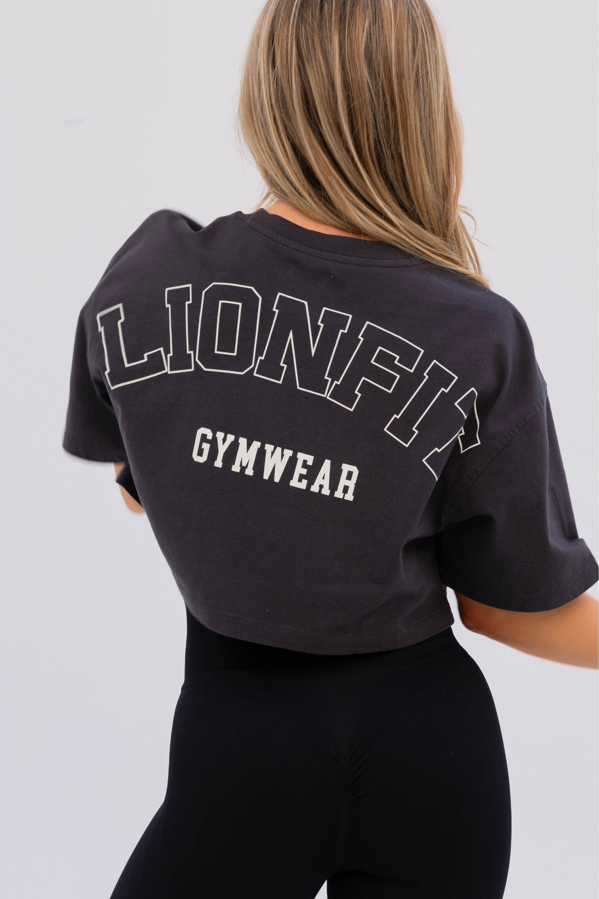 Kion Cropped Tee Clay - Lionfit