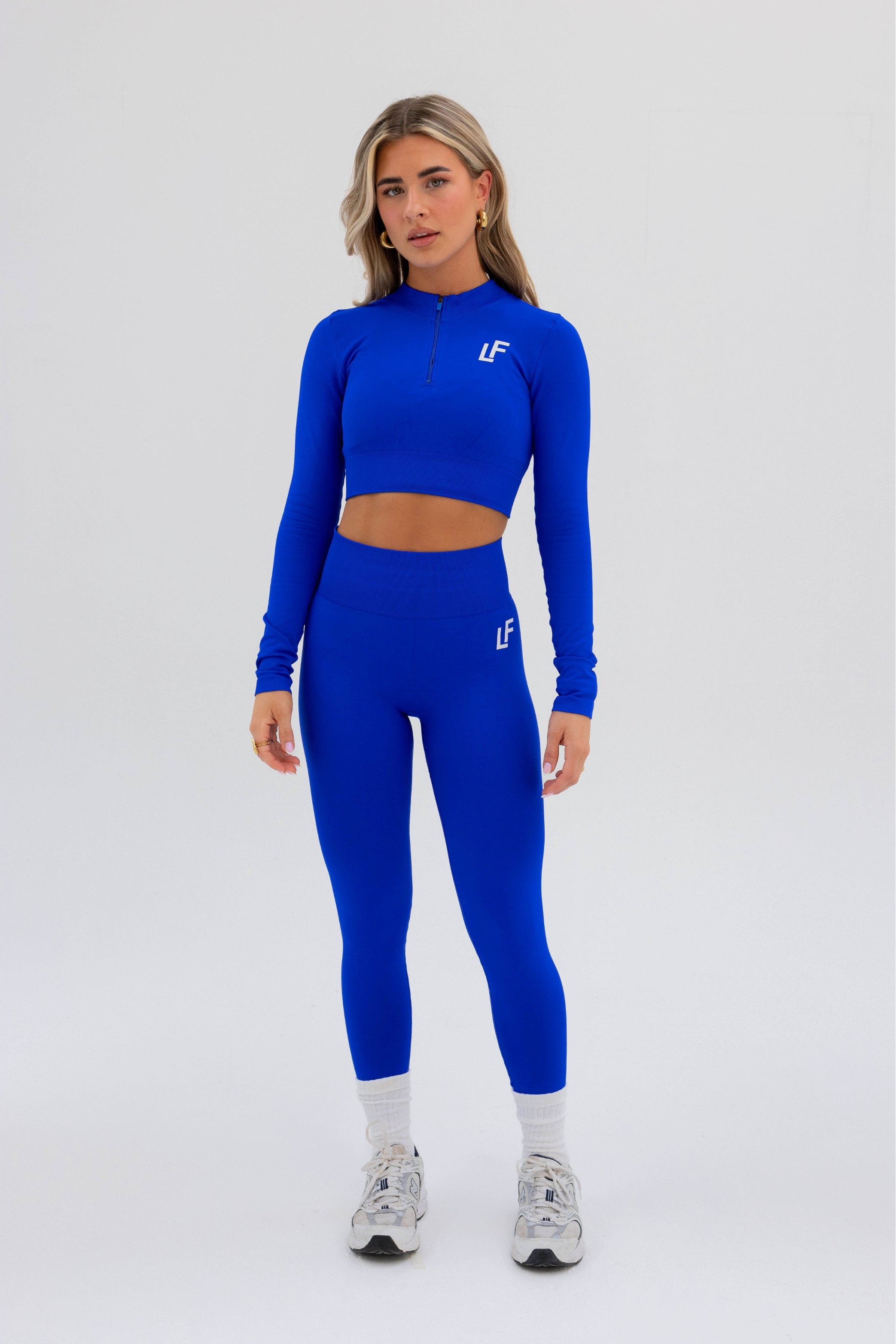 Kion Halfzip Top Royal Blue - Lionfit