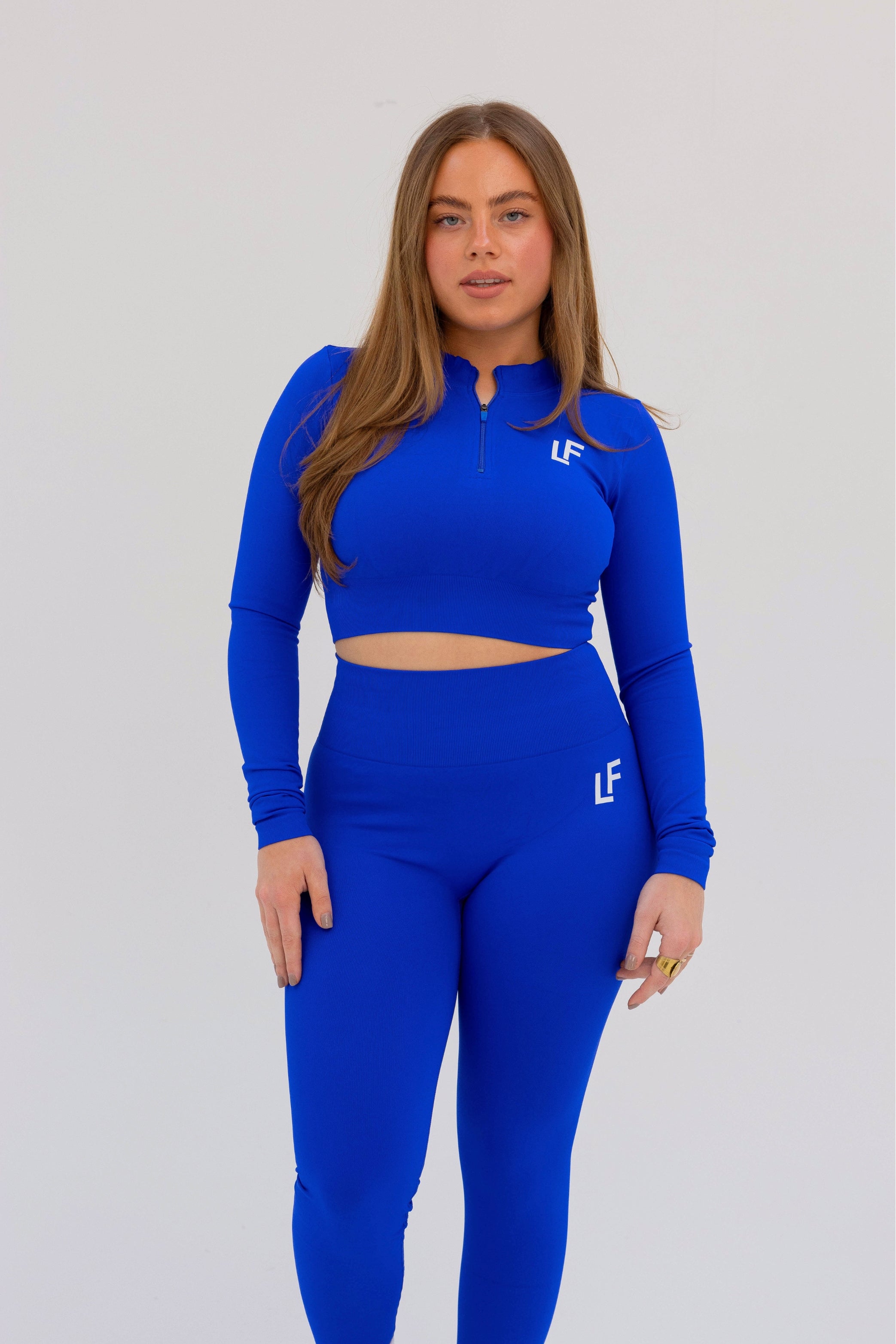 Kion Halfzip Top Royal Blue - Lionfit