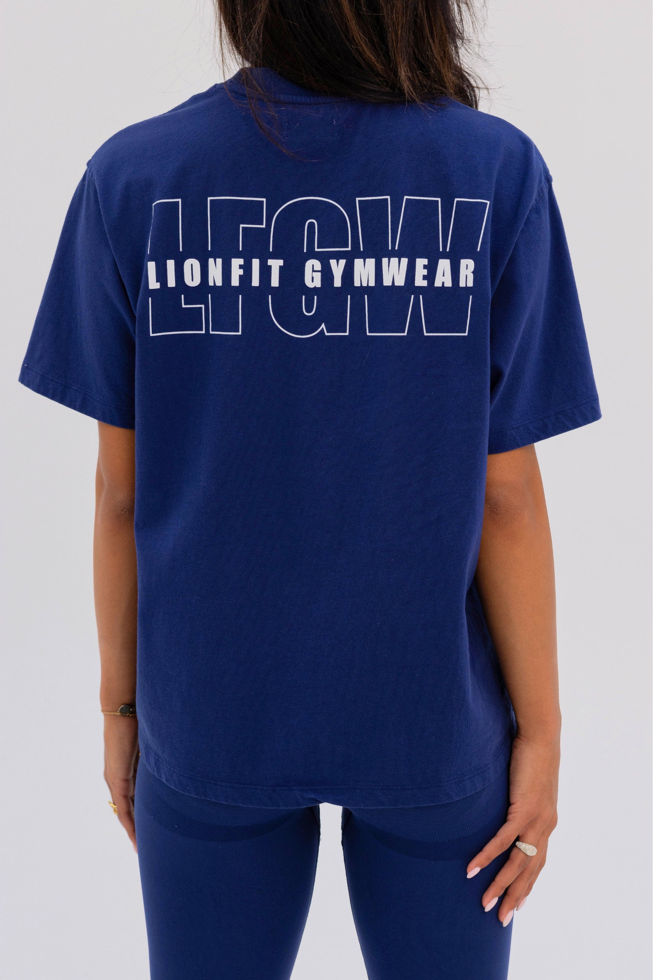 Kion Oversized Tee Dark Blue - Lionfit