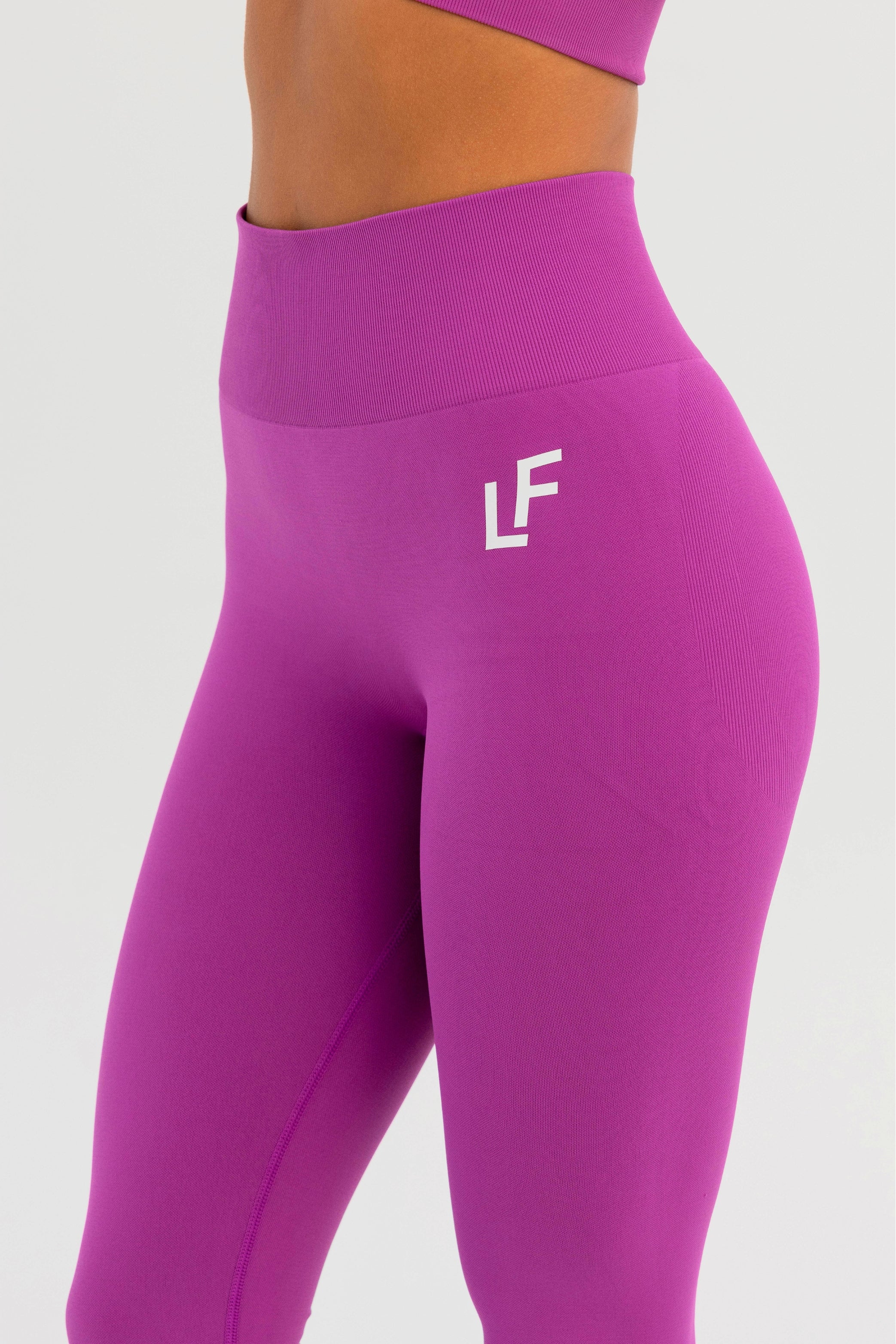 Kion Seamless Leggings Dark Pink - Lionfit