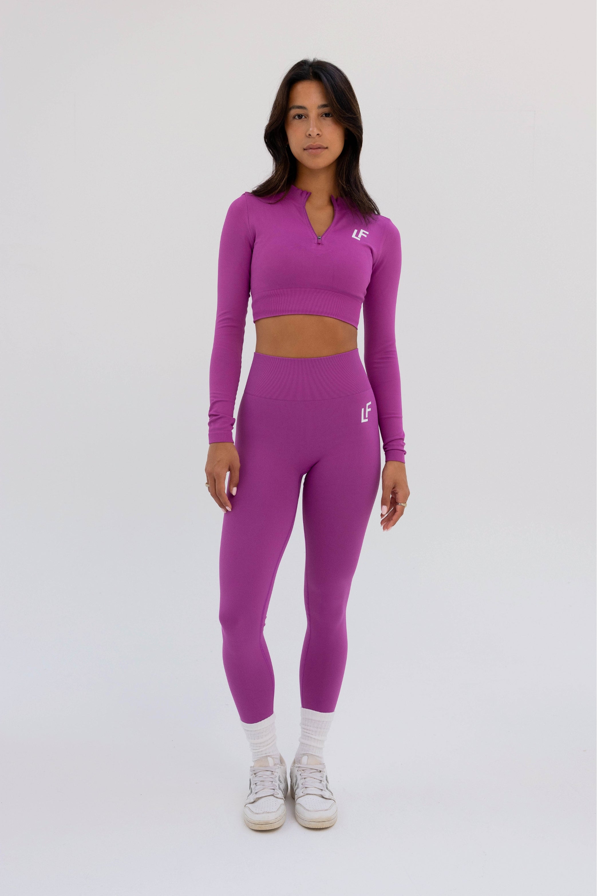 Kion Seamless Leggings Dark Pink - Lionfit