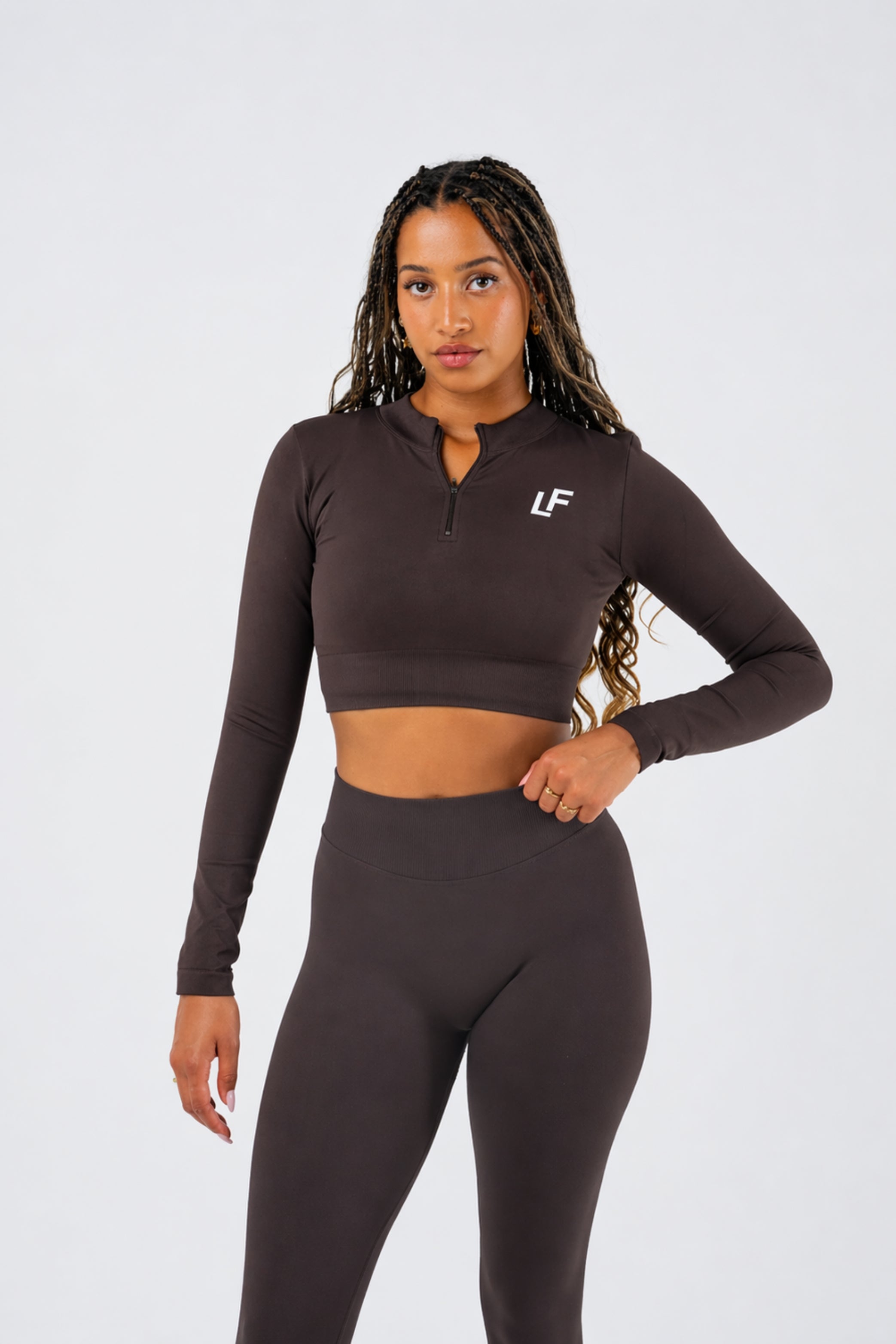 Kion_Halfzip_Top_Deep_Mocca_-_Lionfit_1