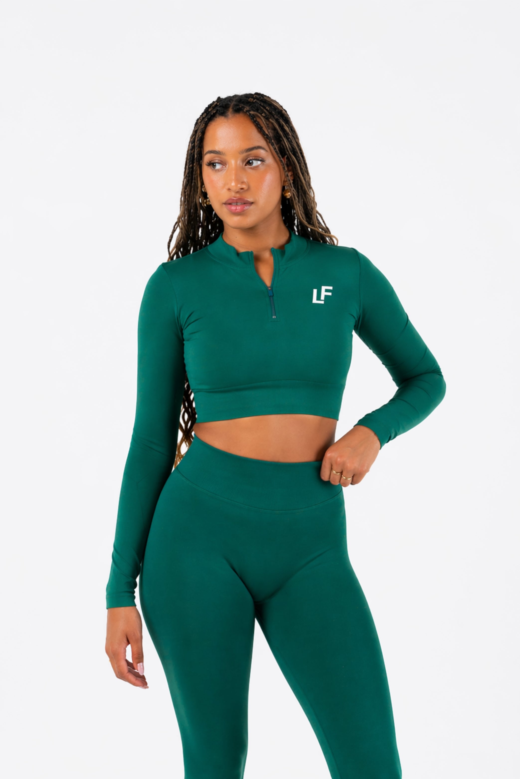 Kion_Halfzip_Top_Forest_Green_-_Lionfit_2
