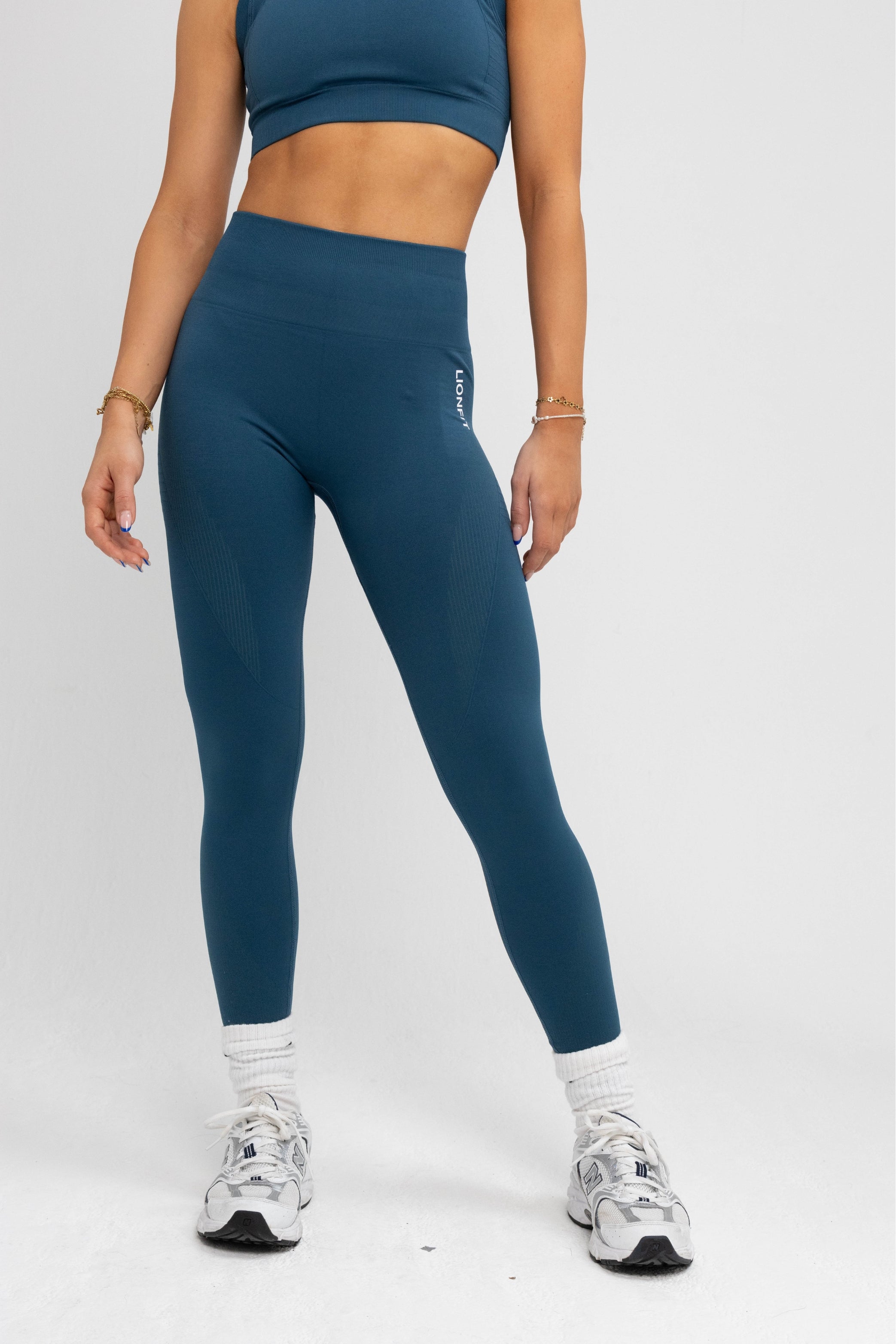 Leo Seamless Leggings Night Blue - Lionfit