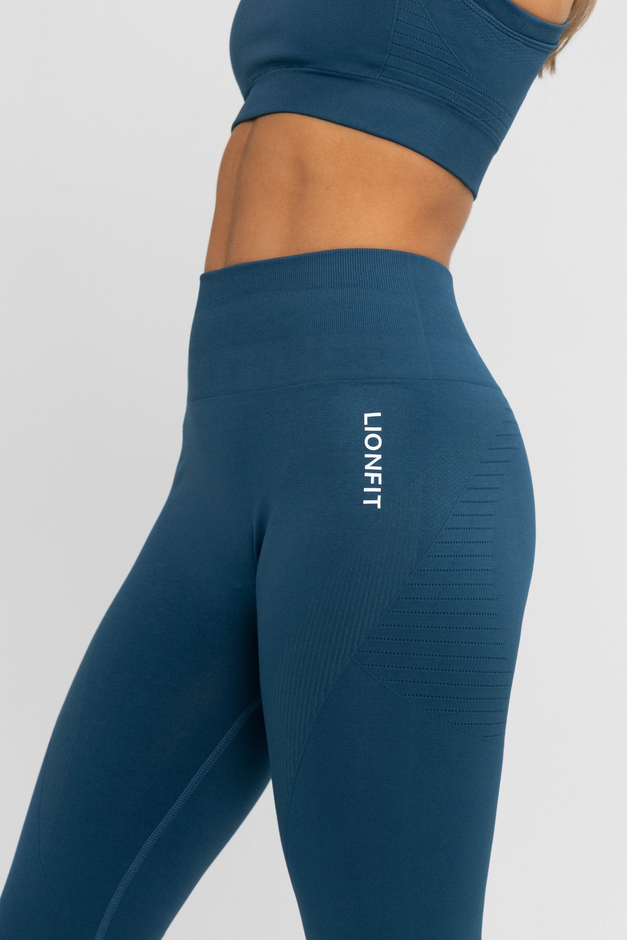 Leo Seamless Leggings Night Blue - Lionfit