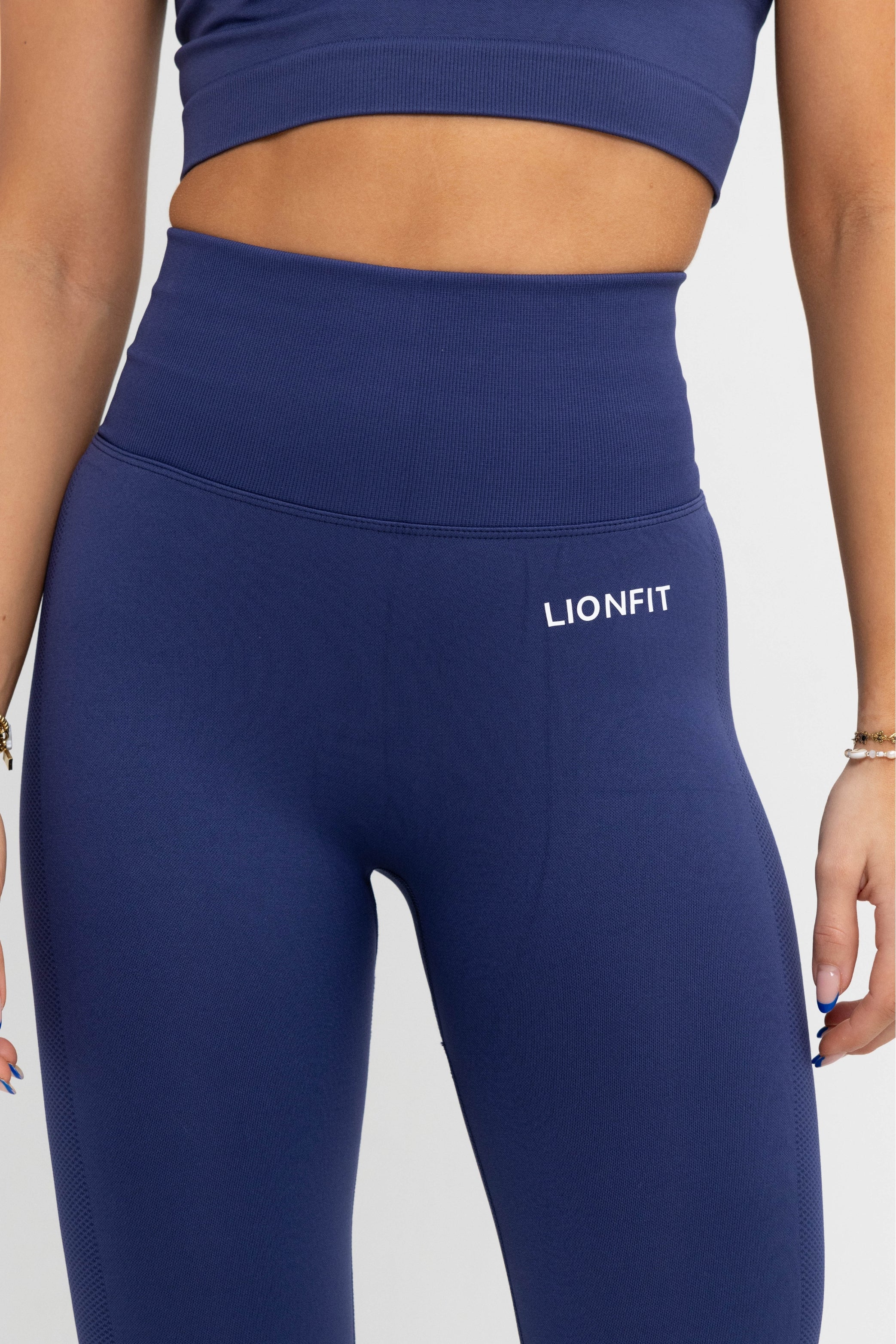 LIONFIT NALA SEAMLESS LEGGINGS BLUE 3