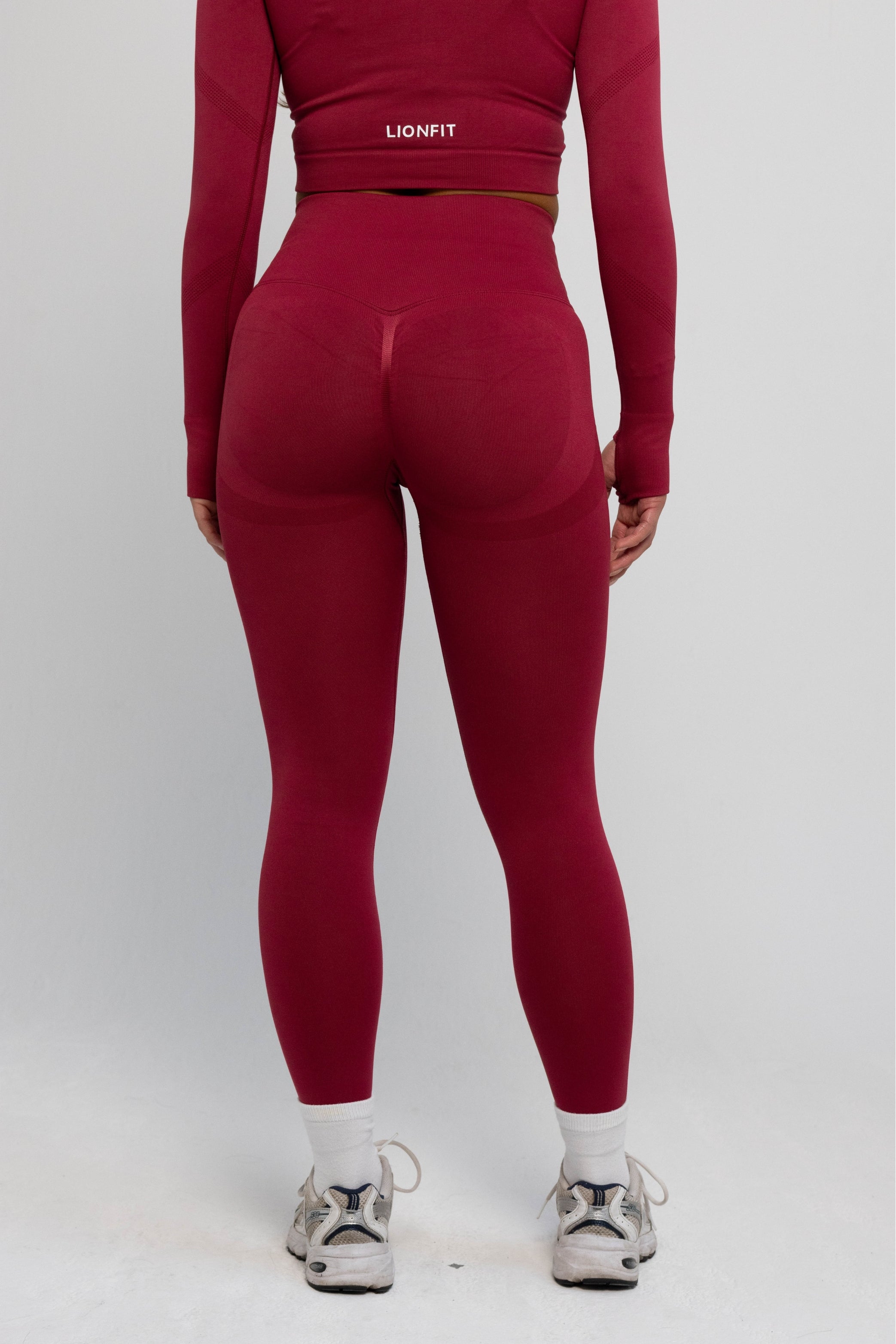 LIONFIT NALA SEAMLESS LEGGINGS RED 3