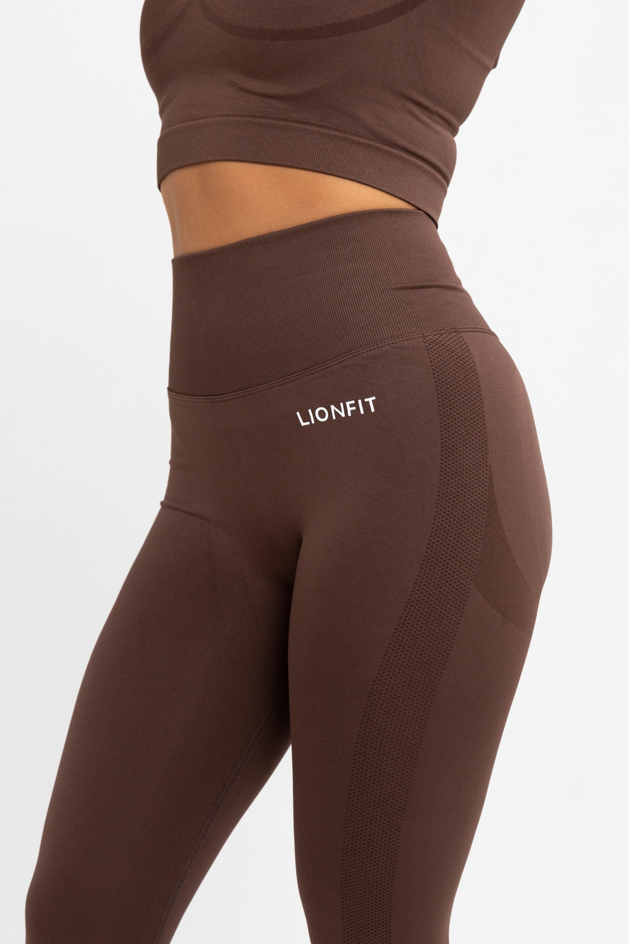 LIONFIT Nala Seamless Leggings Brown 4