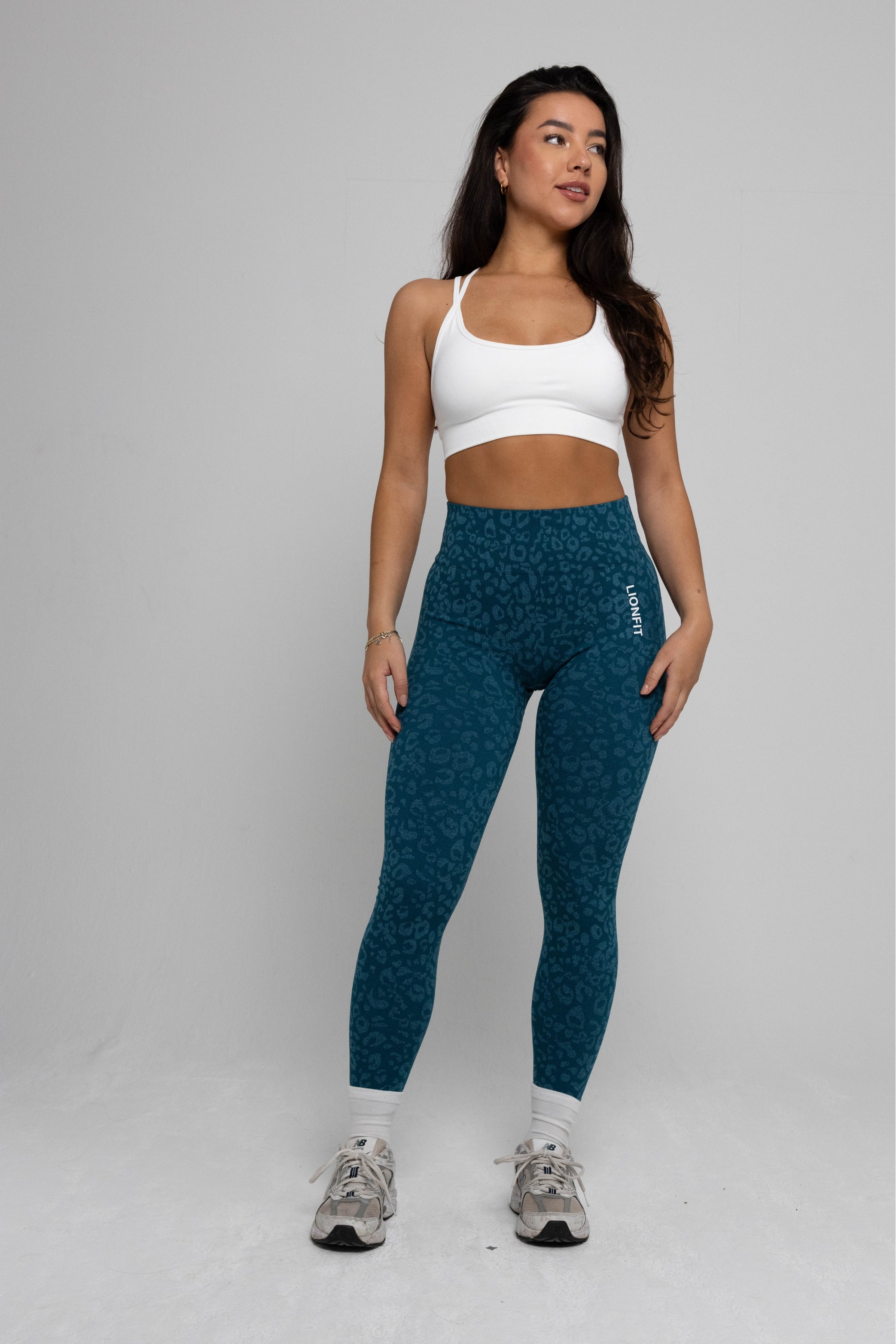 LIONFIT SEAMLESS LEGGINGS BLUE PANTHER 8