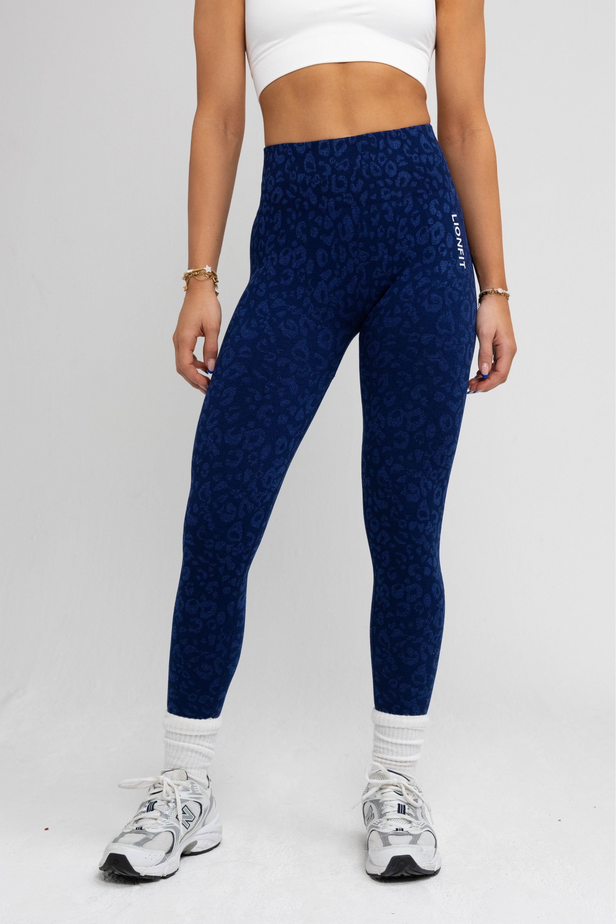 LIONFIT SEAMLESS LEGGINGS DARK BLUE PANTHER 2