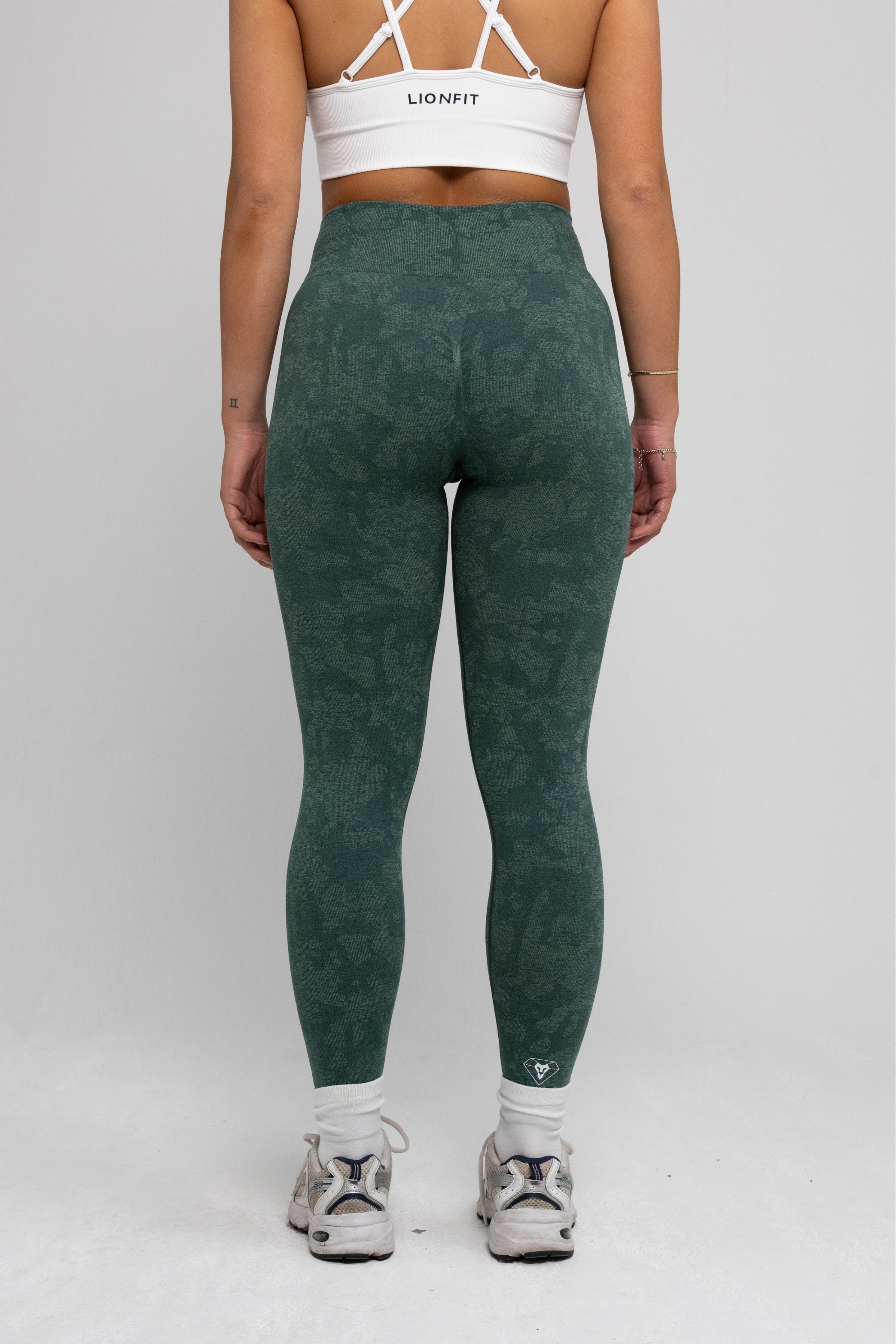 Seamless Leggings Green Camo - Lionfit