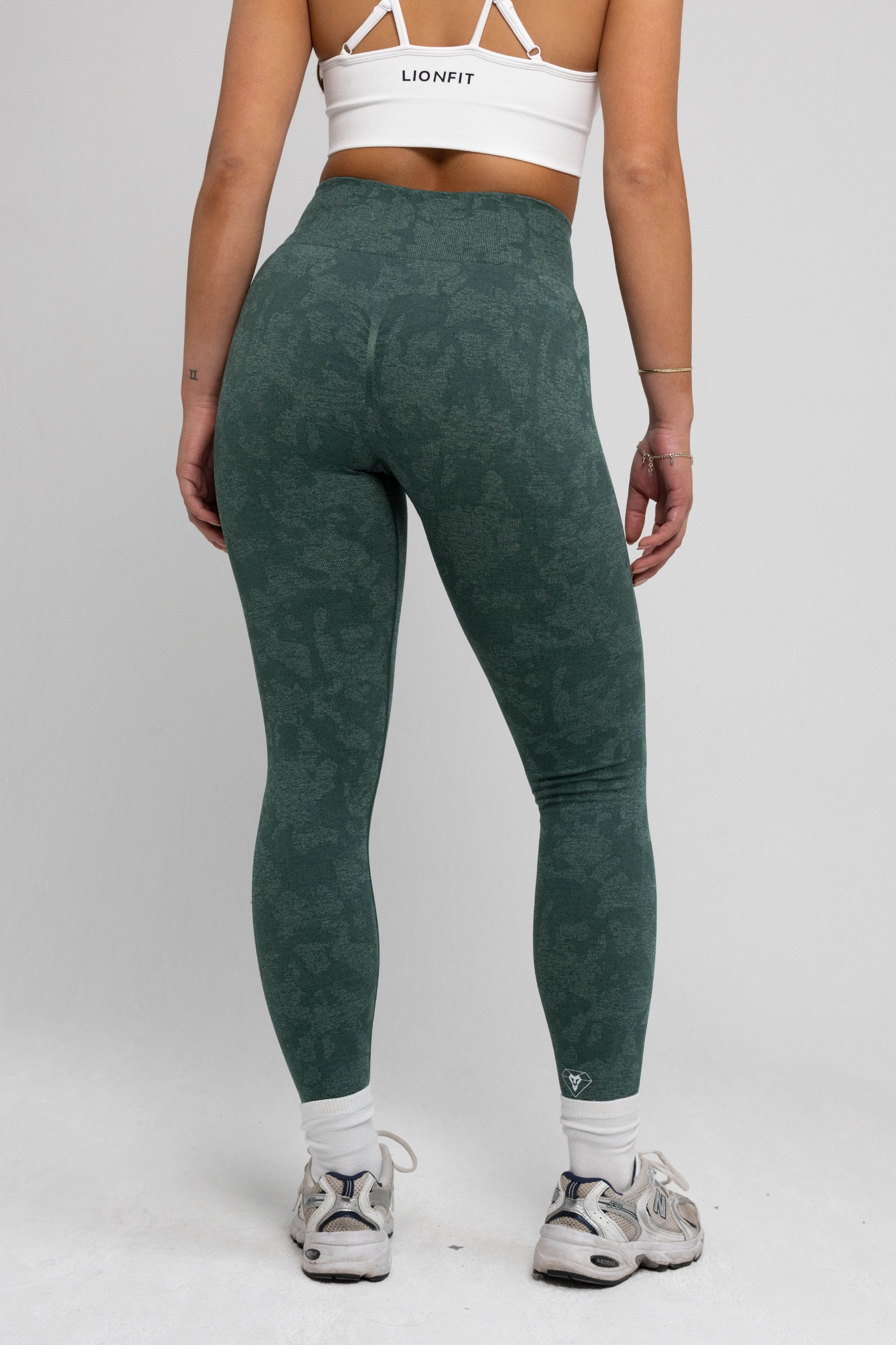 Seamless Leggings Green Camo - Lionfit