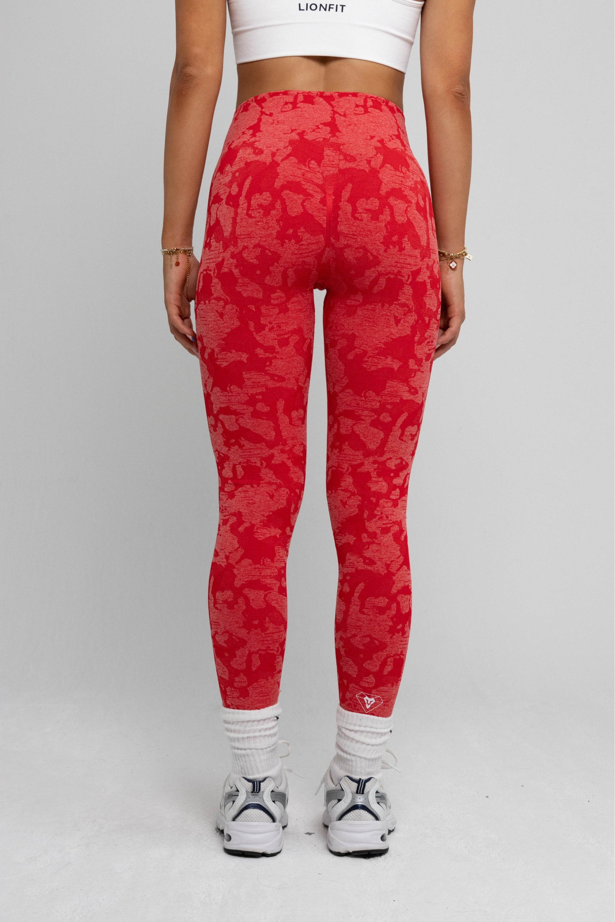 LIONFIT SEAMLESS LEGGINGS RED CAMO 