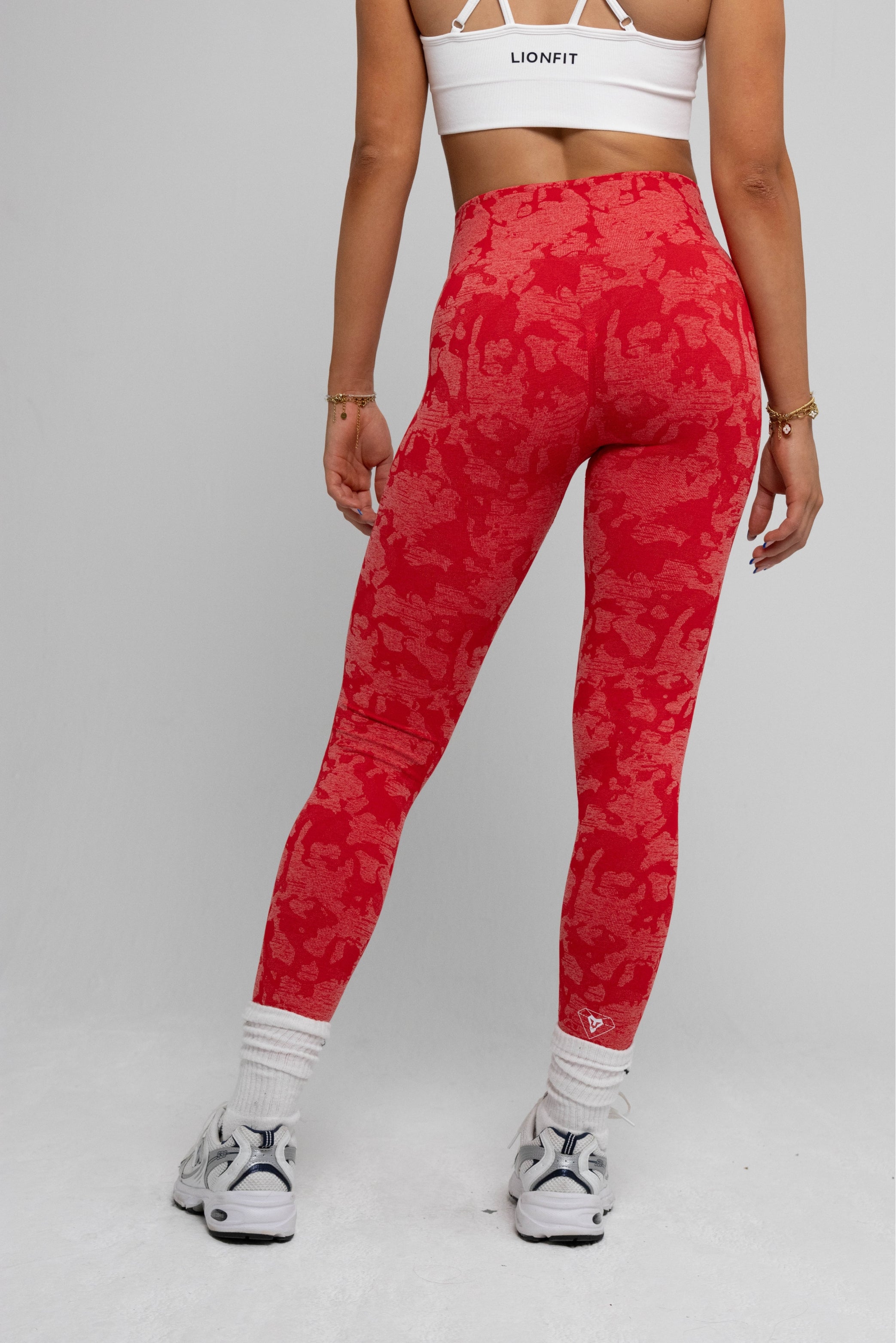 LIONFIT SEAMLESS LEGGINGS RED CAMO 